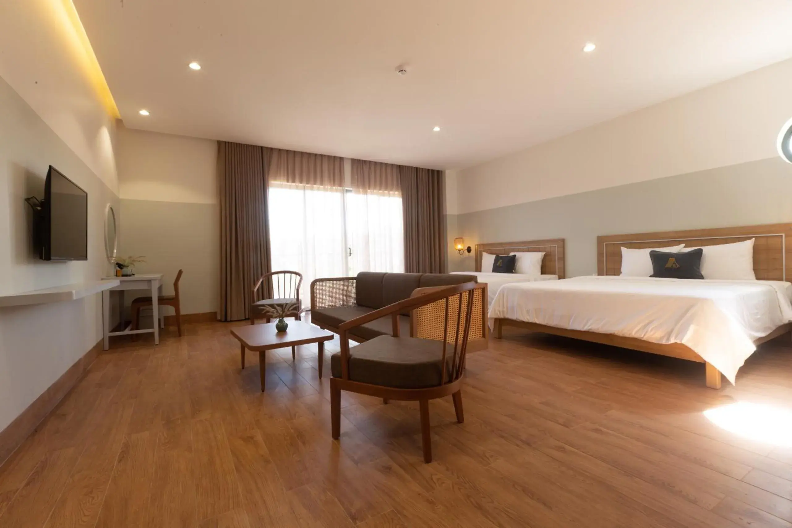Communal lounge/ TV room, Bed in Hami Garden - Authentic & Natural Resort Communal lounge/ TV room, Bed in Hami Garden - Authentic & Natural Resort
