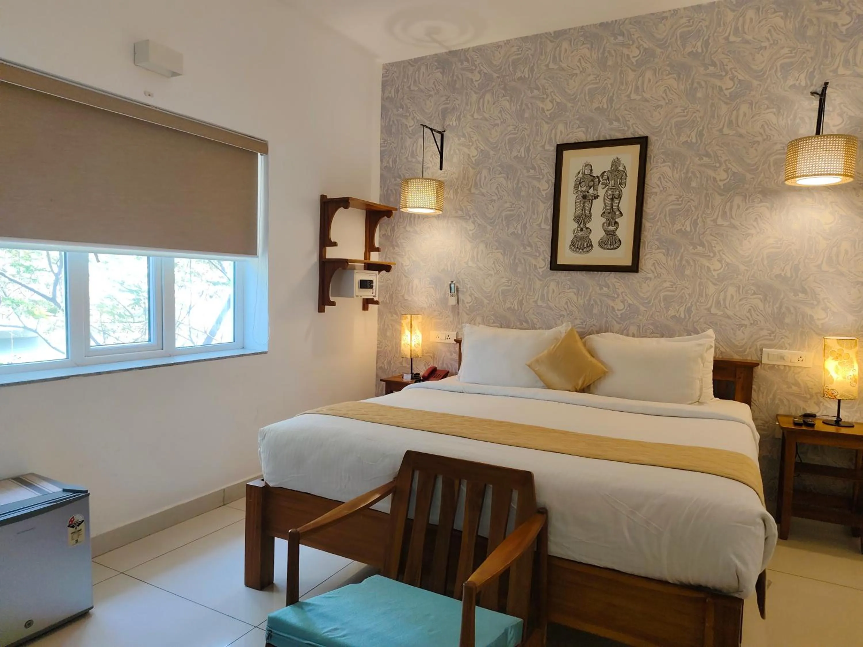 Bedroom, Bed in Hotel Aura by Woco Stays