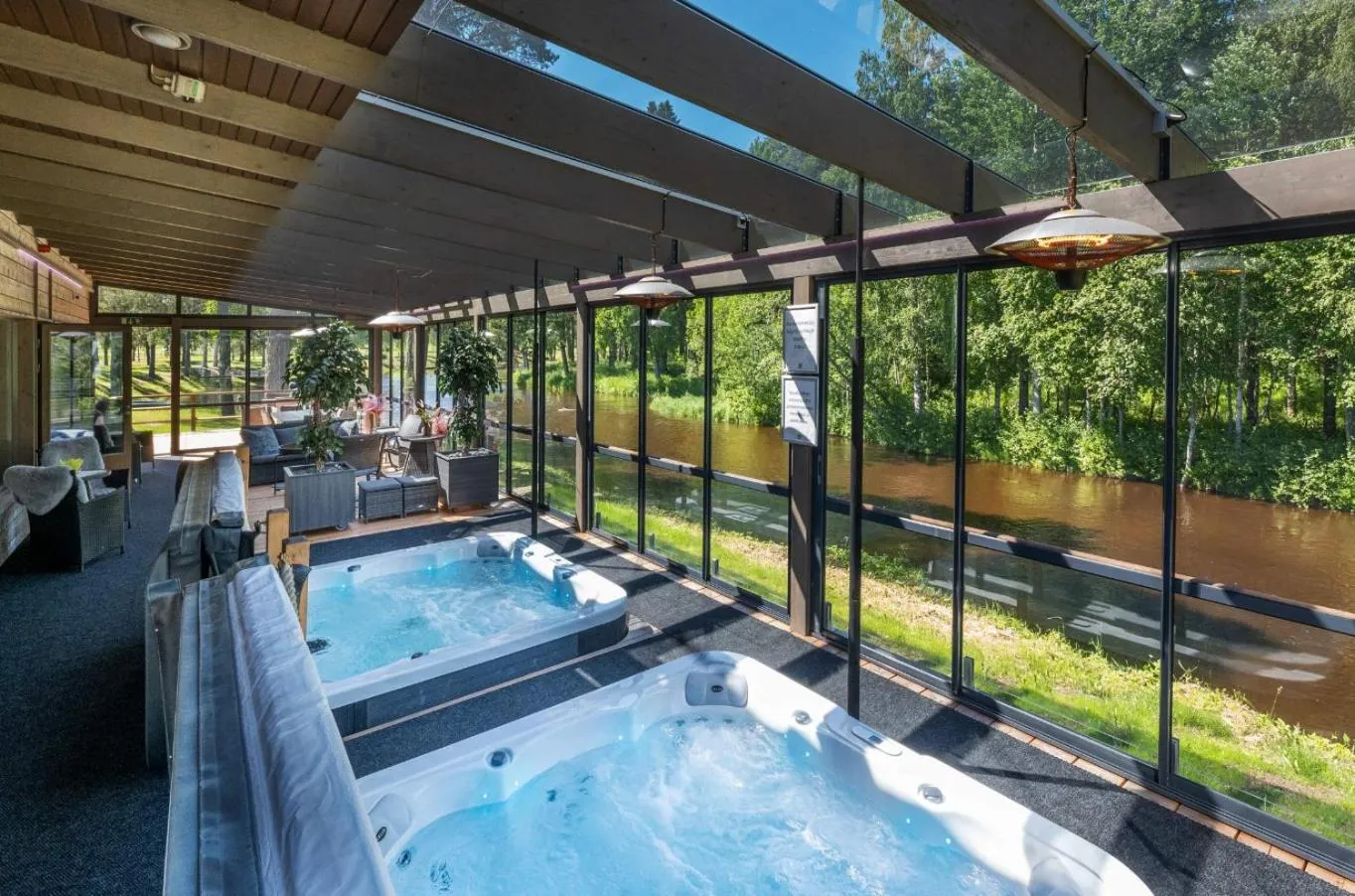 Open Air Bath in Spa Hotel Runni Iisalmi