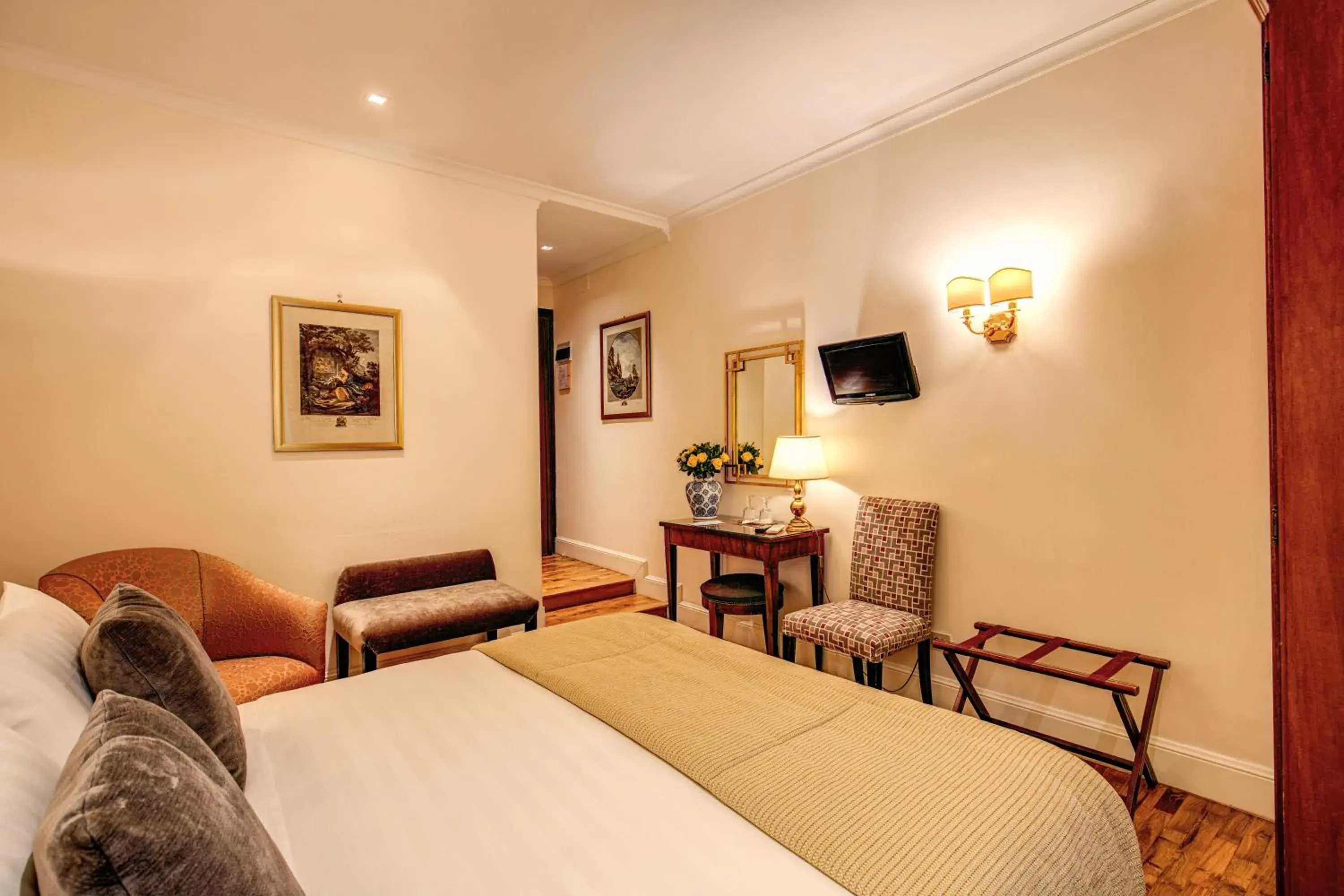 Bed in Hotel Cortina Bed in Hotel Cortina