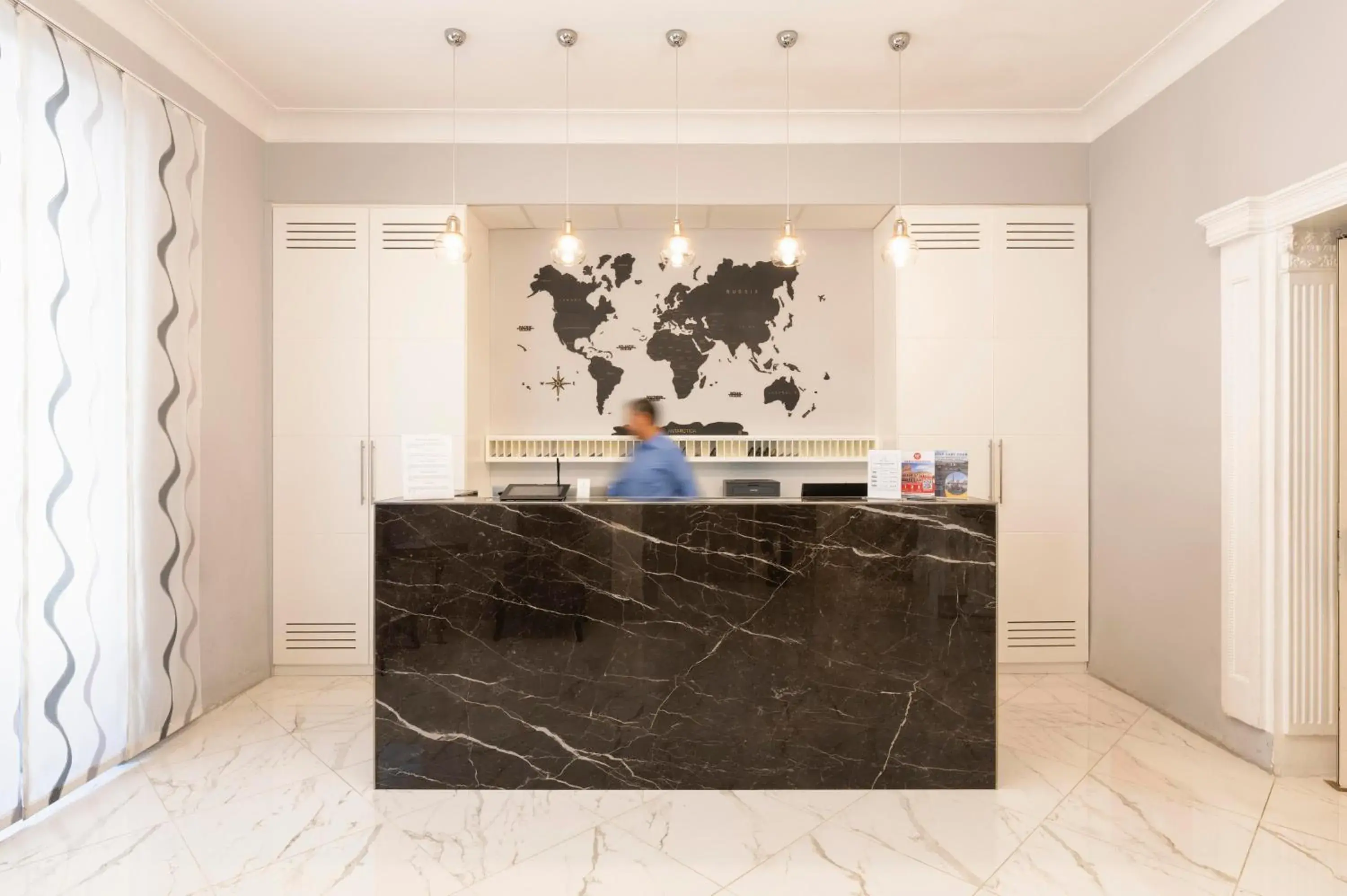 Lobby or reception in Hotel Virgilio Lobby or reception in Hotel Virgilio