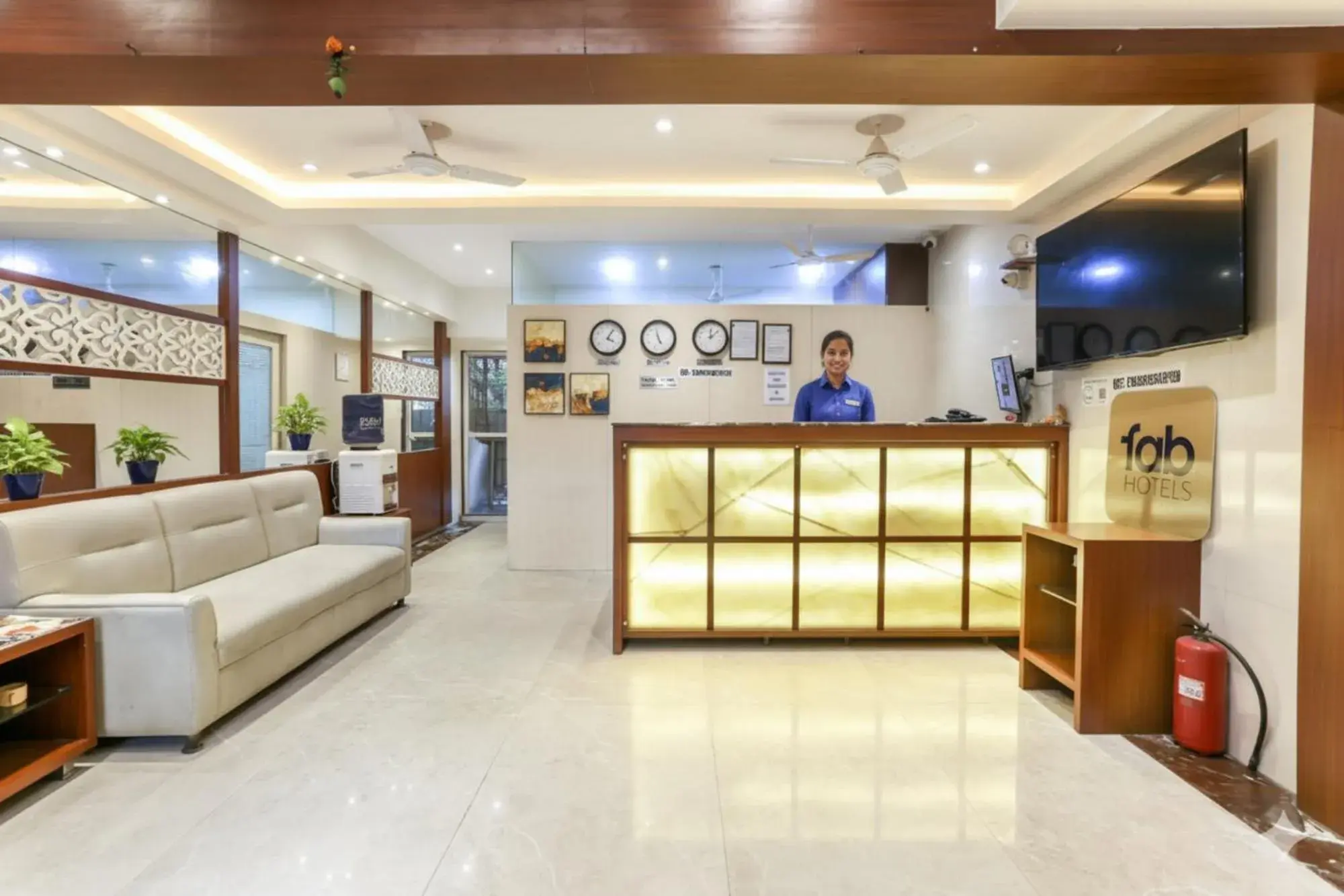 Lobby or reception in FabHotel Spring inn - Nr Borivali Station Lobby or reception in FabHotel Spring inn - Nr Borivali Station