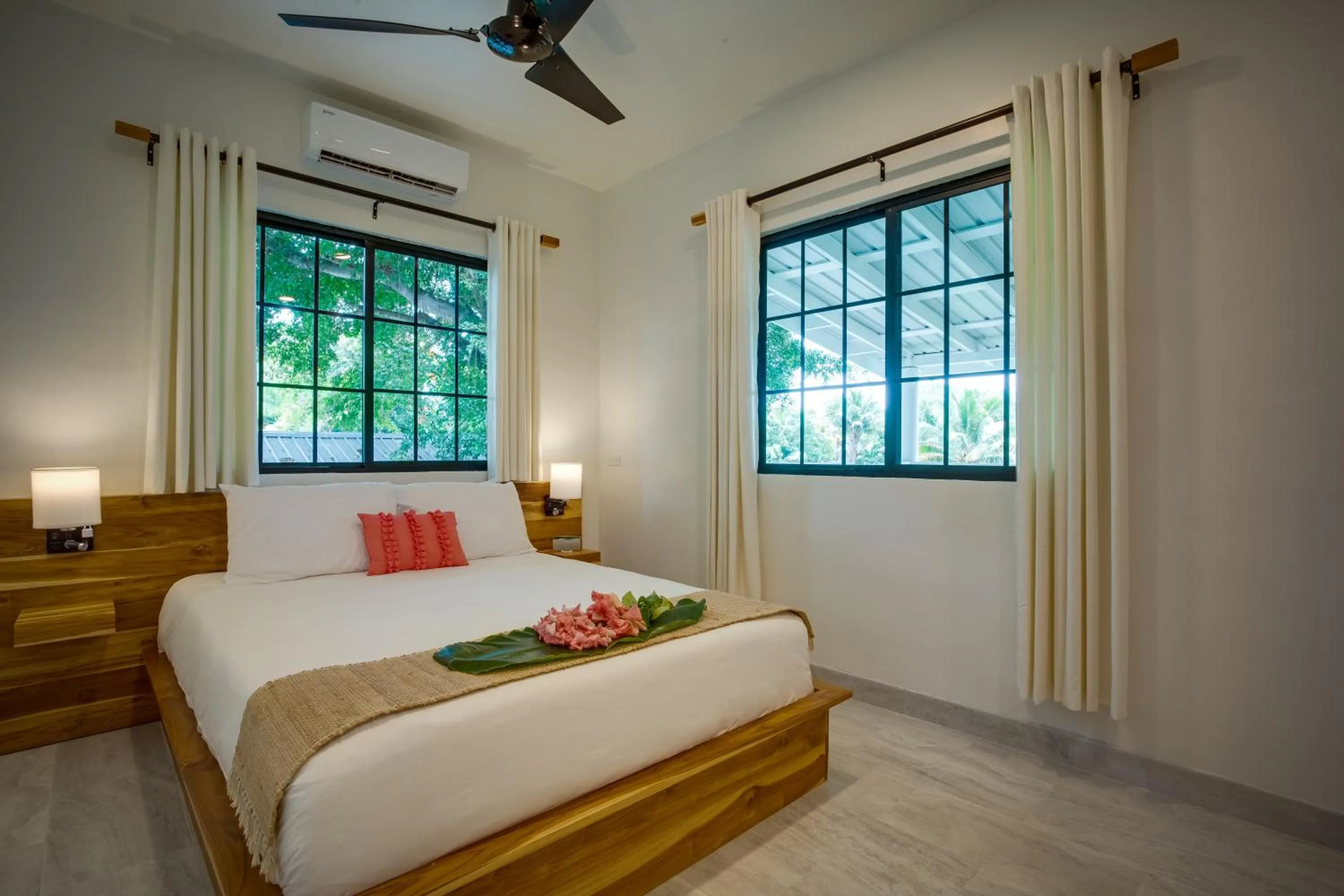 Bed in The Sea Glass Inn