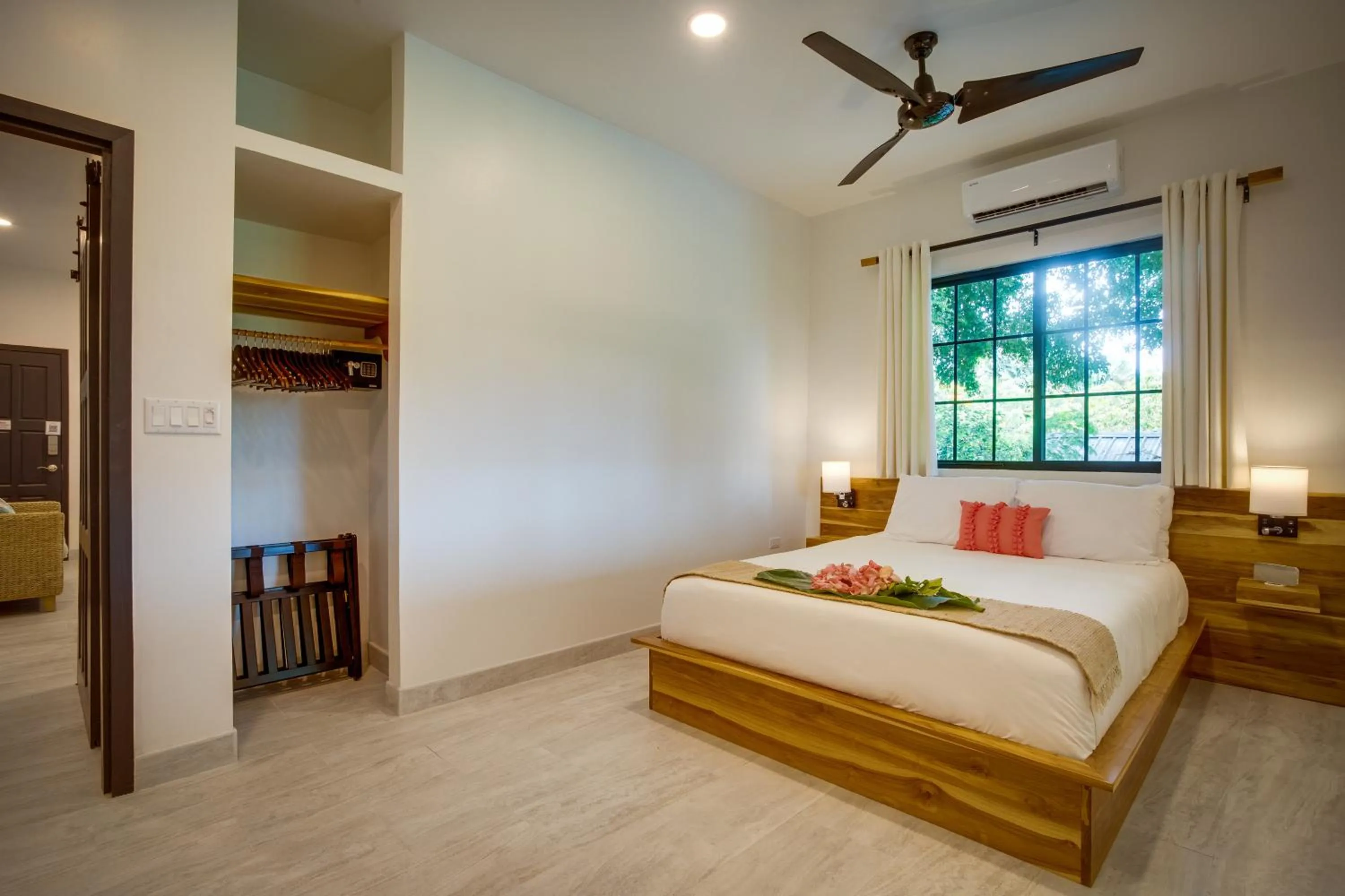 Bed in The Sea Glass Inn