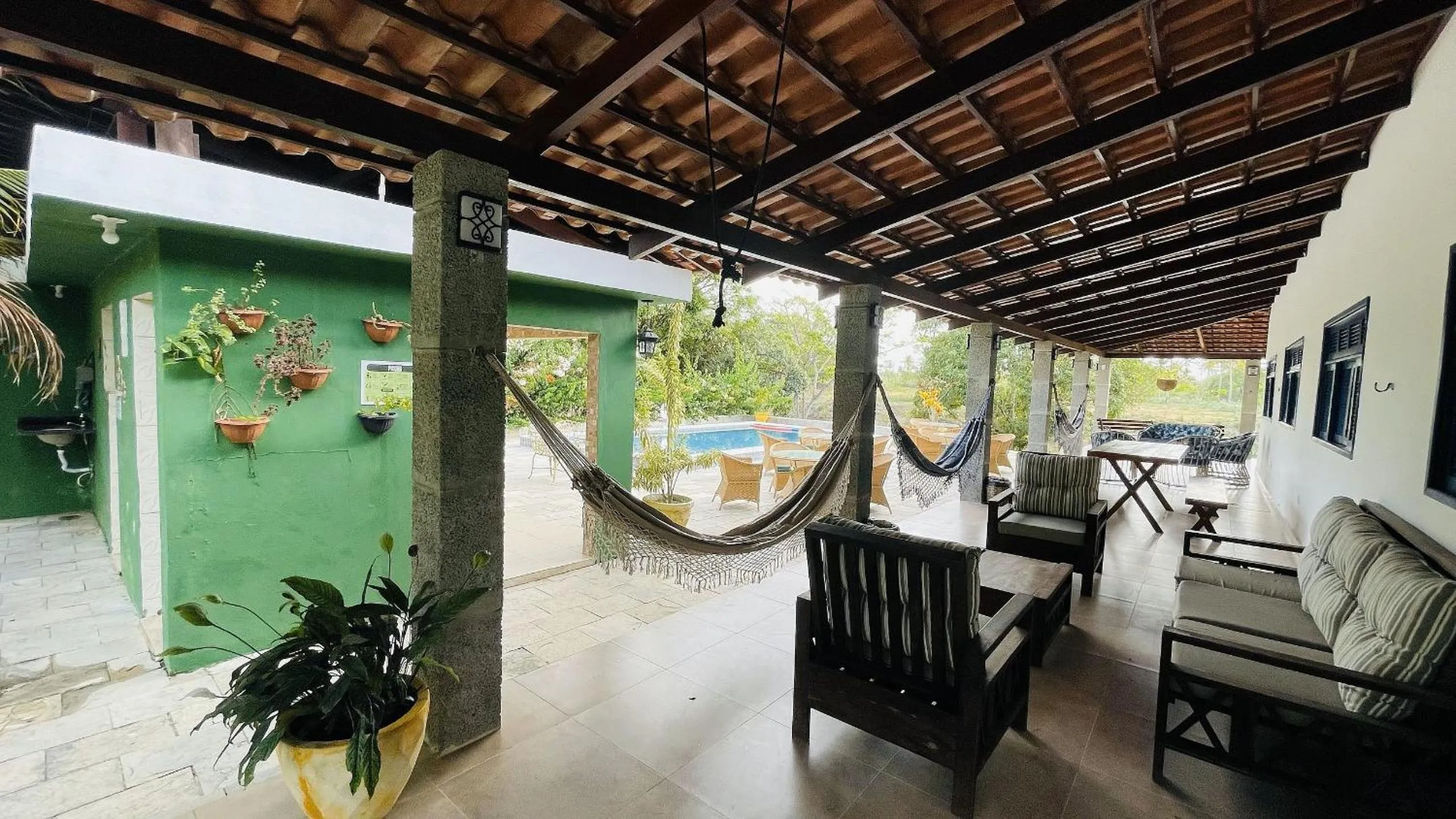 Balcony/Terrace in Hotel Pousada Flor de Alecrim
