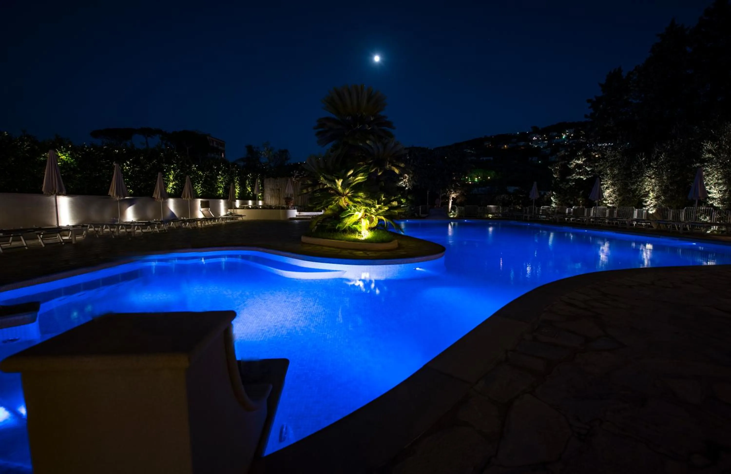 Pool view in Grand Hotel Aminta