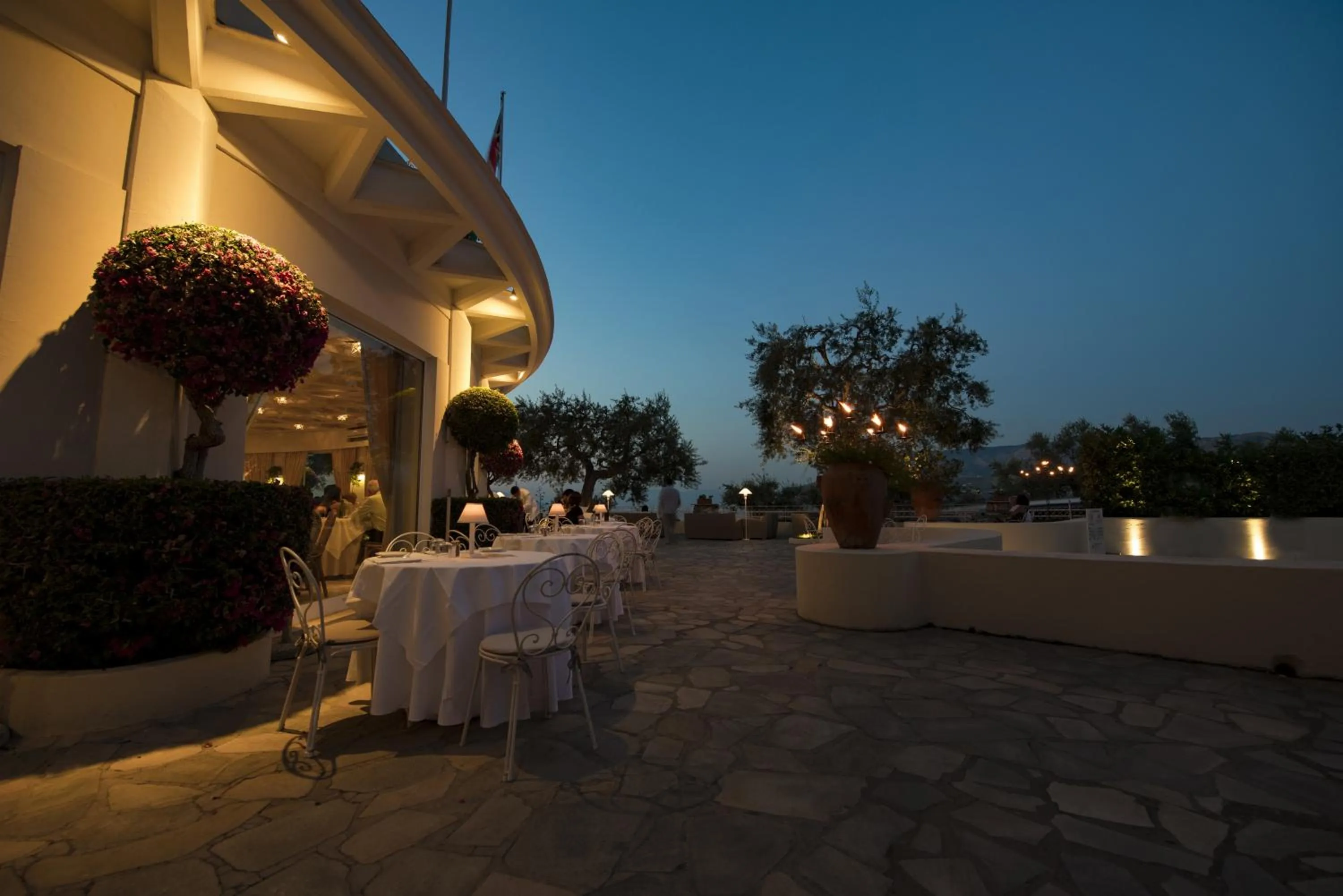 Patio in Grand Hotel Aminta