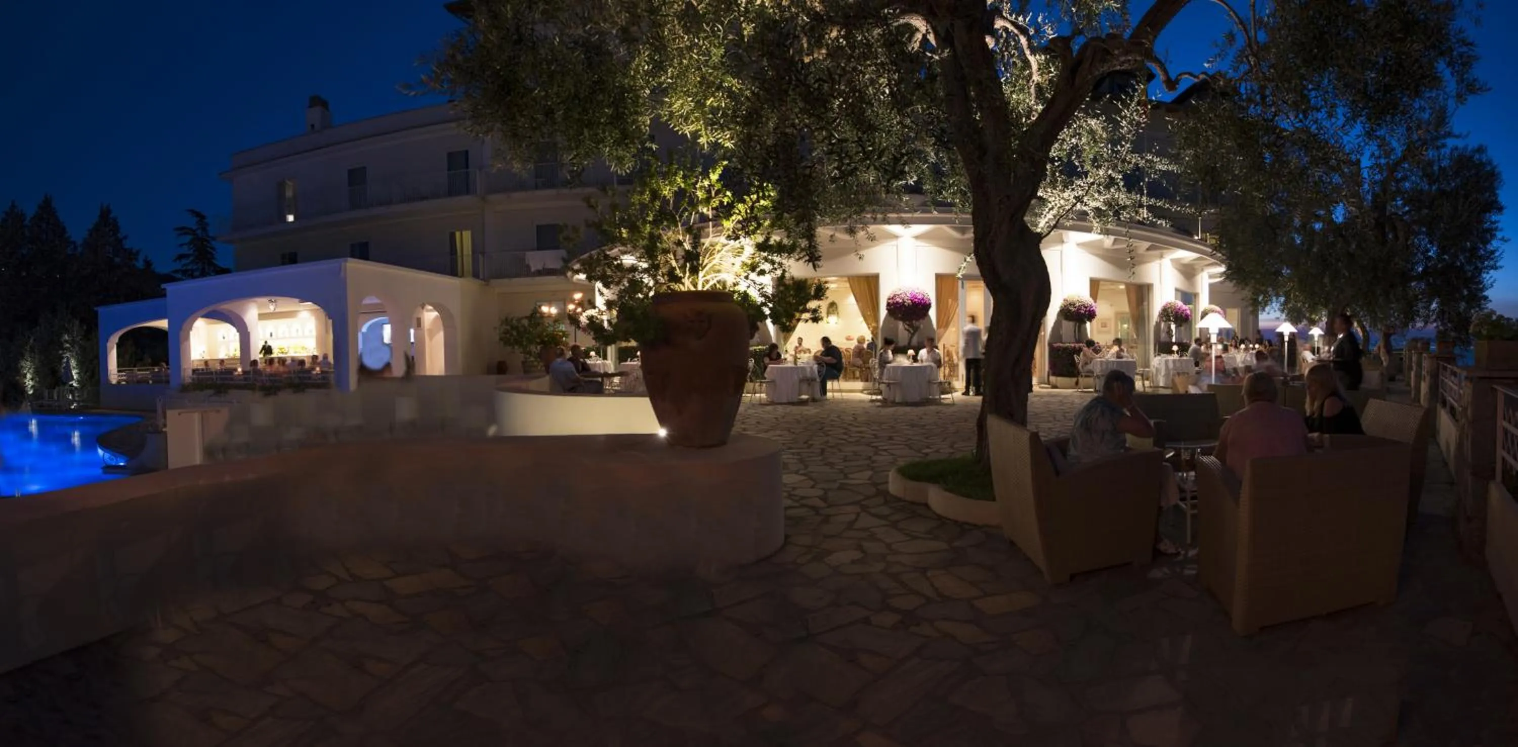 Patio in Grand Hotel Aminta