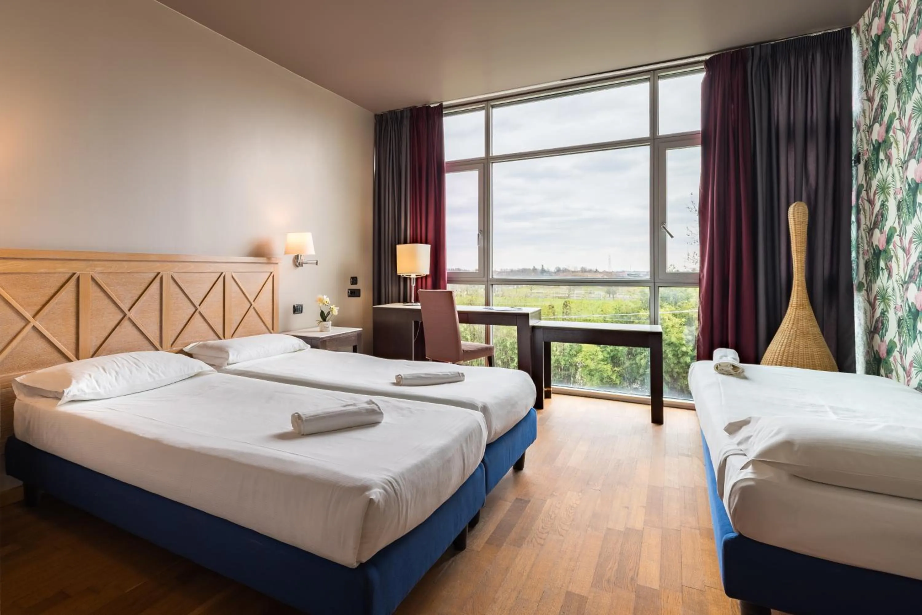 Bed in Hotel Antares Sport Beauty & Wellness