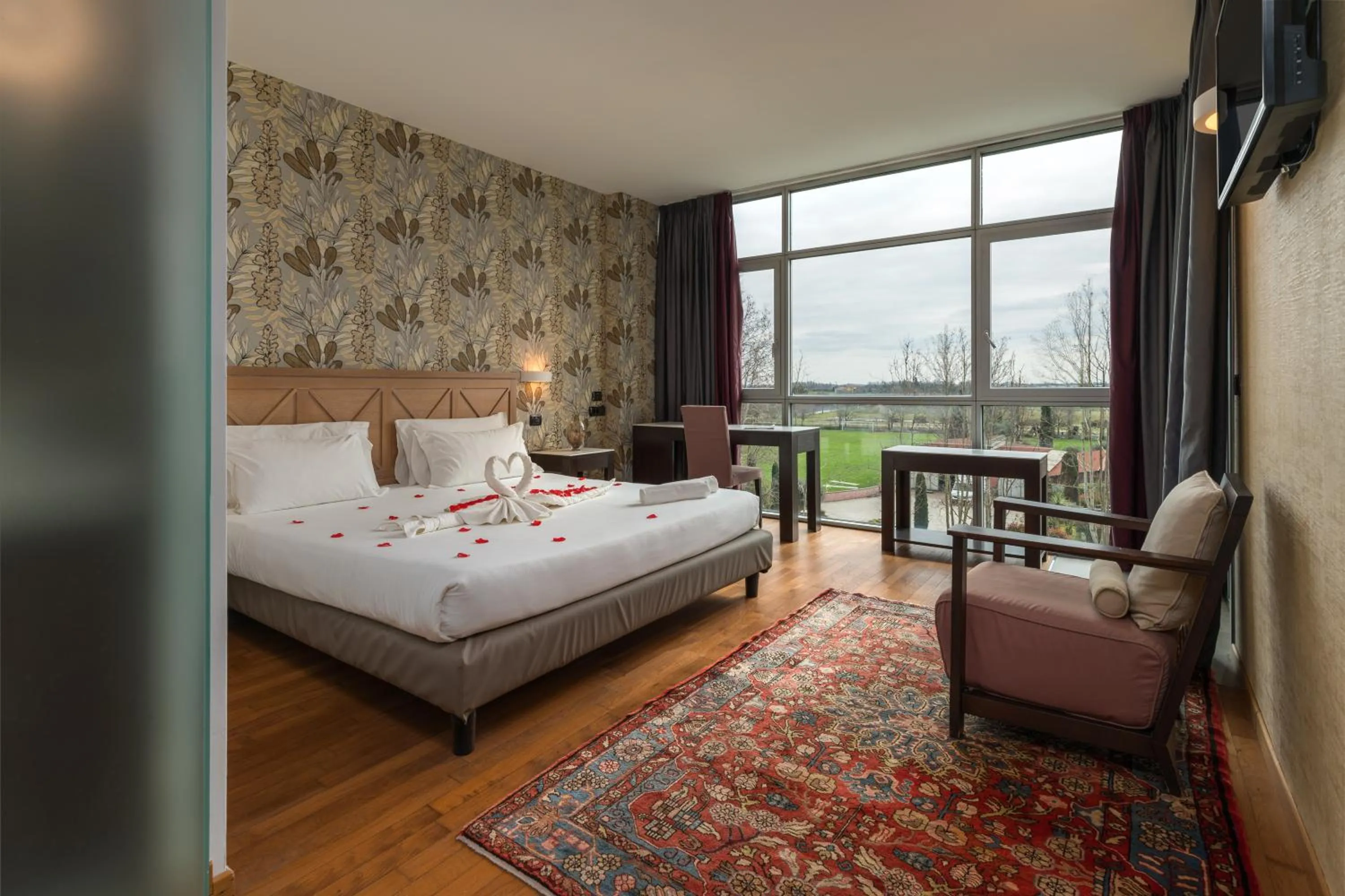 Bed in Hotel Antares Sport Beauty & Wellness