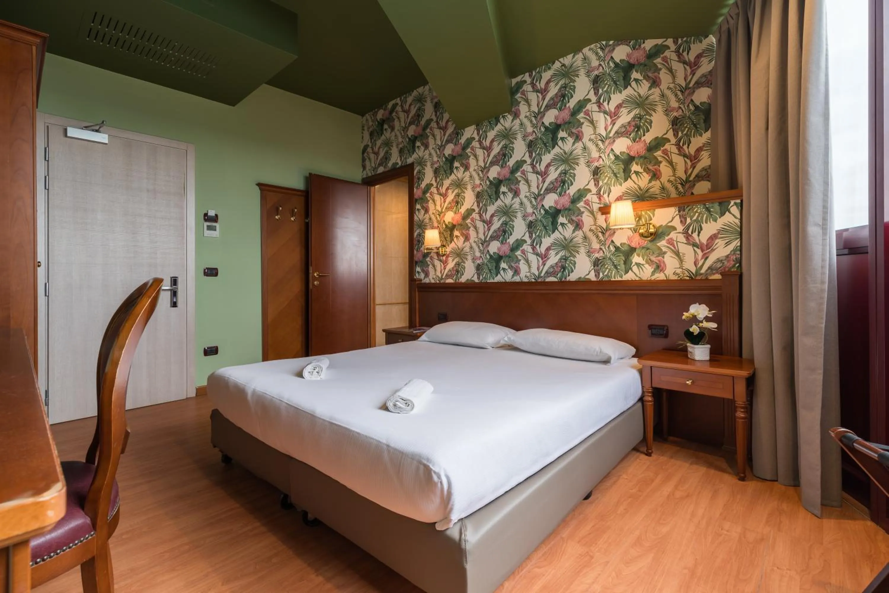 Bed in Hotel Antares Sport Beauty & Wellness