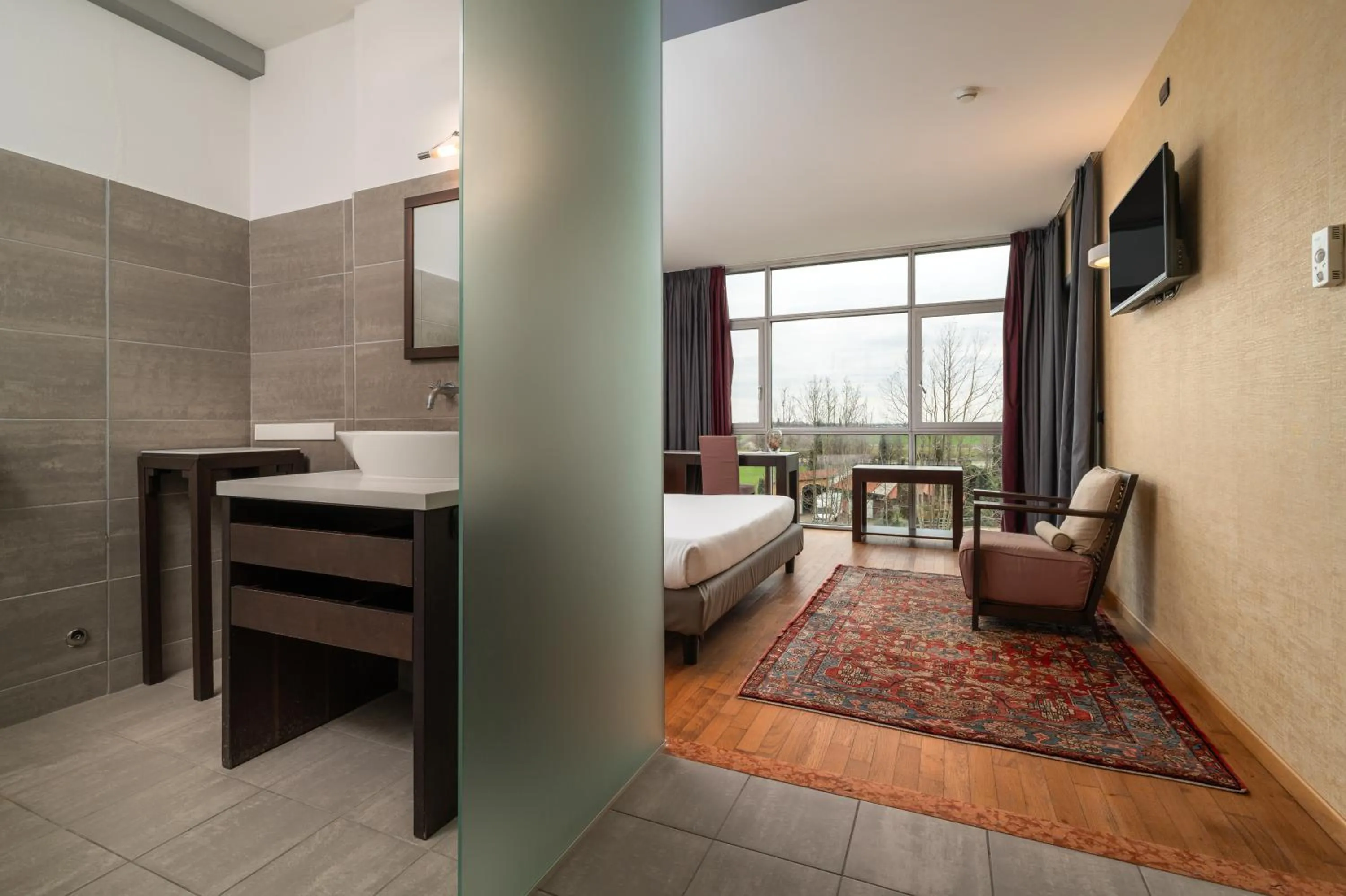 Bed in Hotel Antares Sport Beauty & Wellness