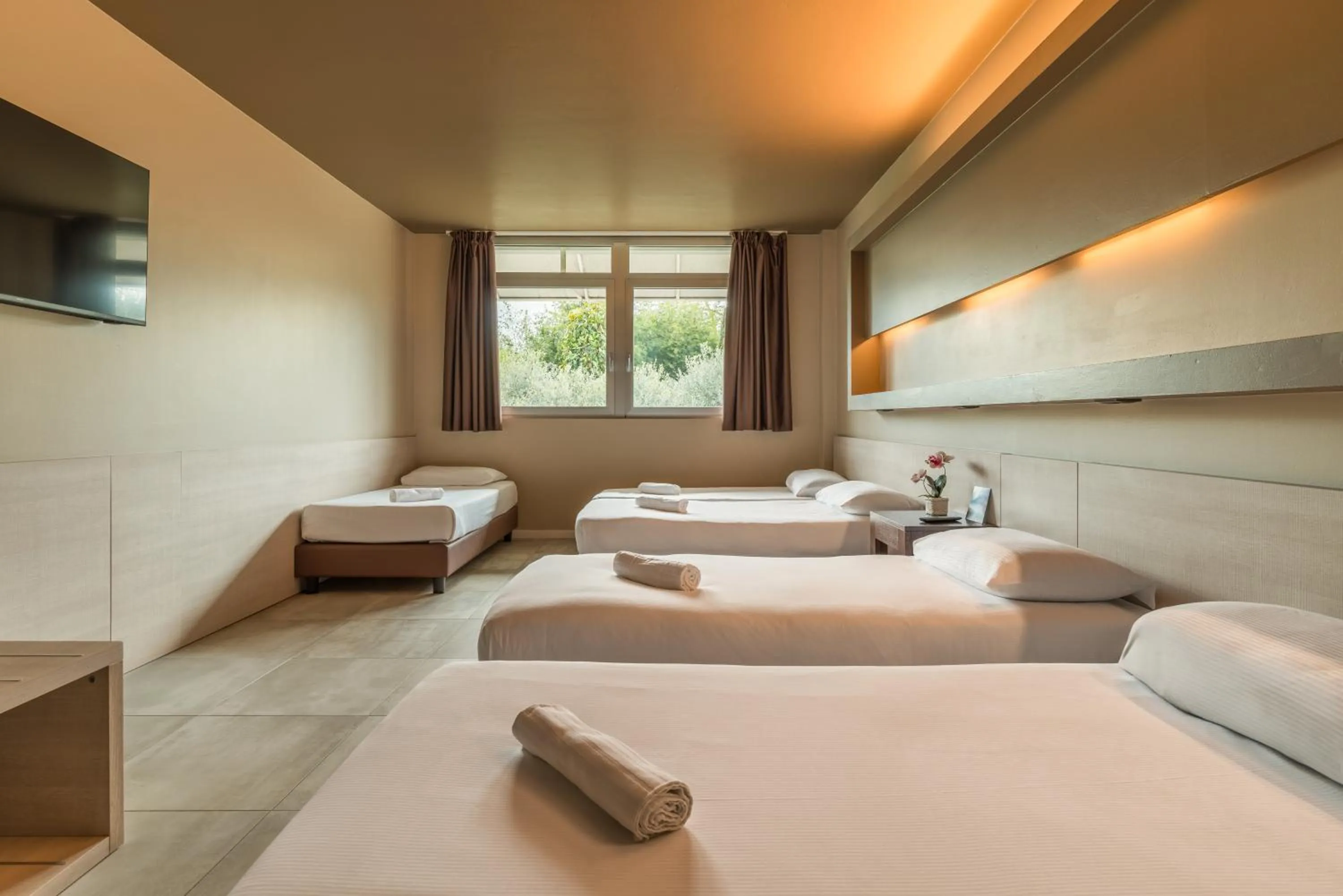 Bed in Hotel Antares Sport Beauty & Wellness