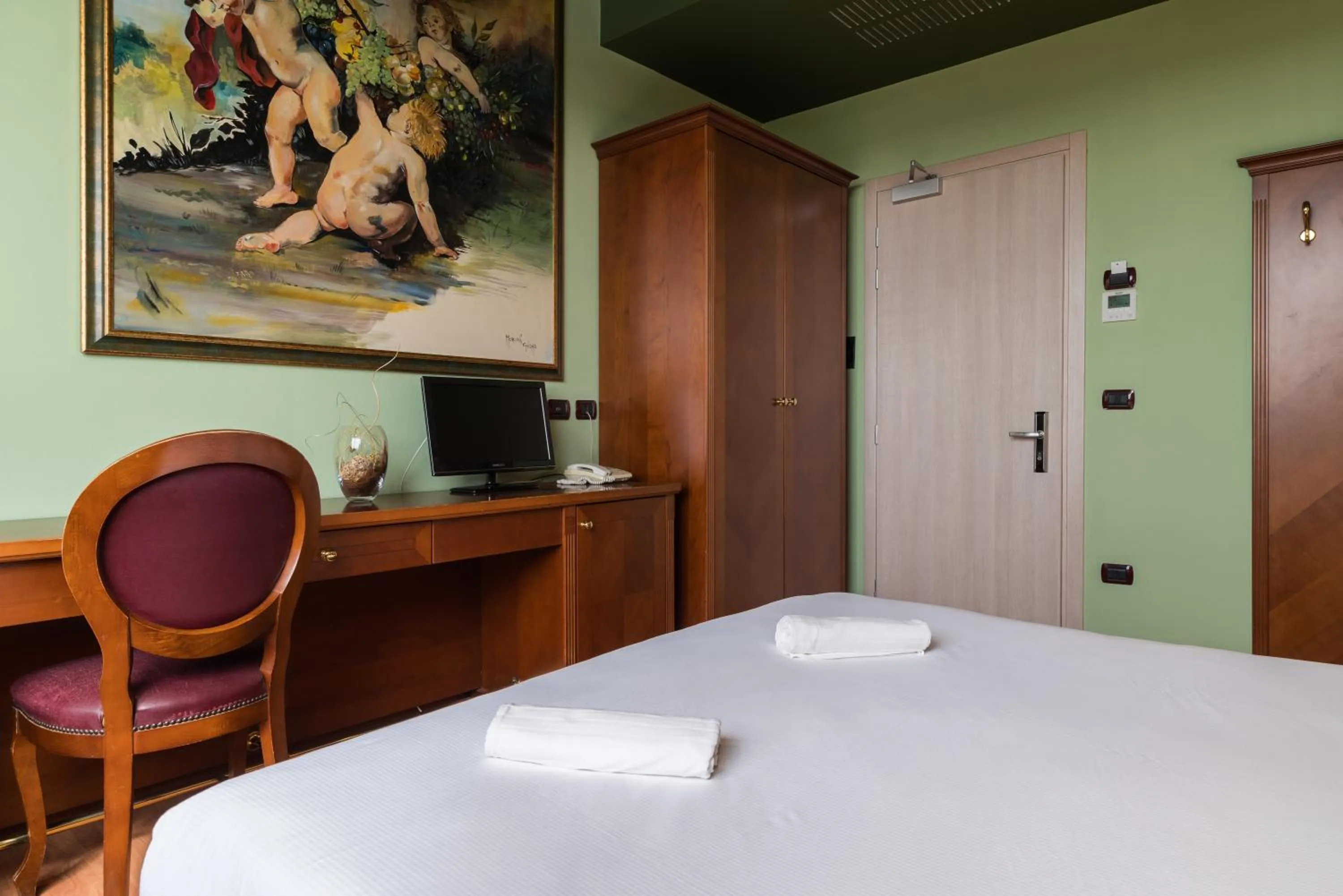 Bed in Hotel Antares Sport Beauty & Wellness