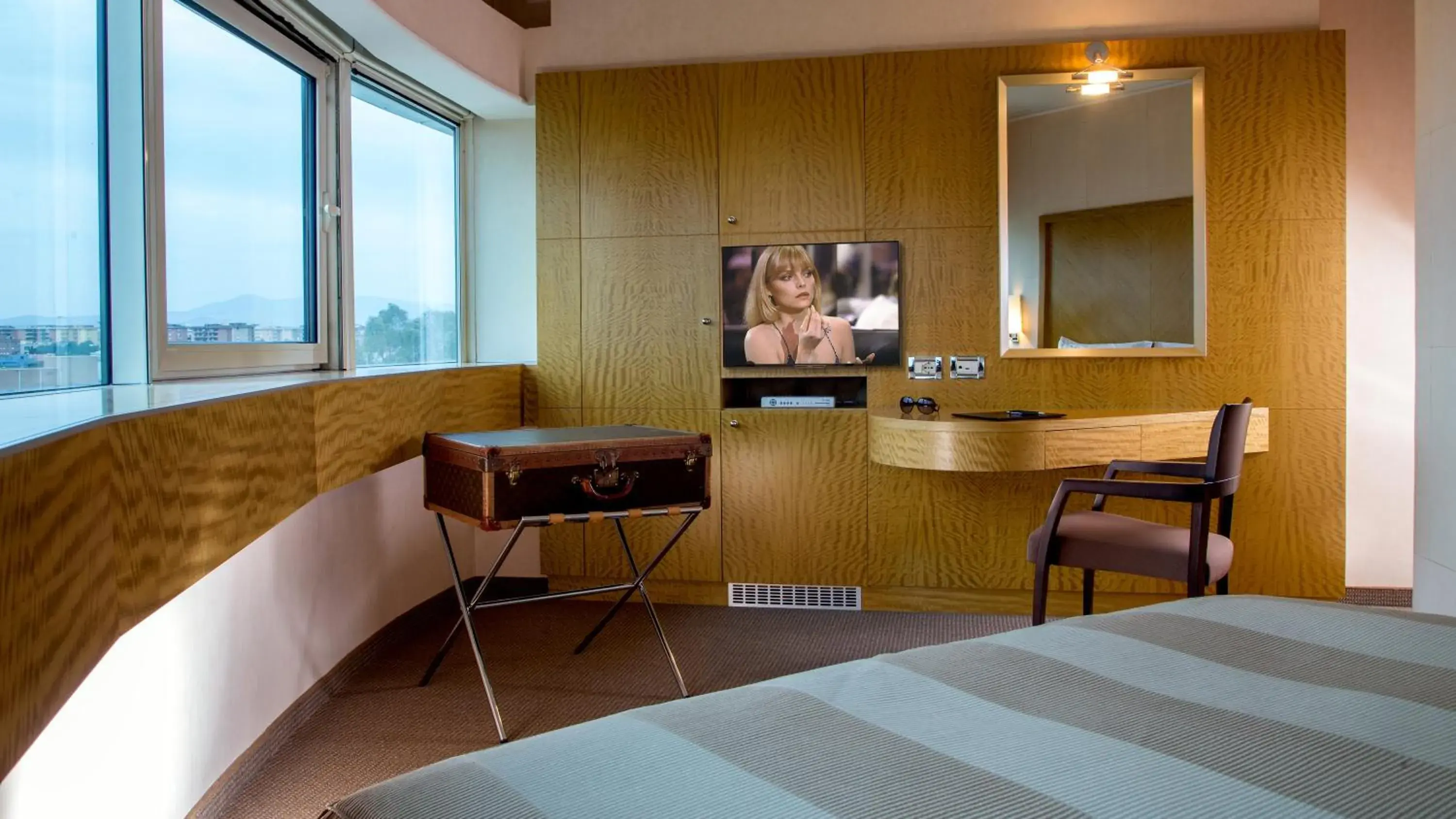 Decorative detail, Bed in Enea Hotel Aprilia Decorative detail, Bed in Enea Hotel Aprilia