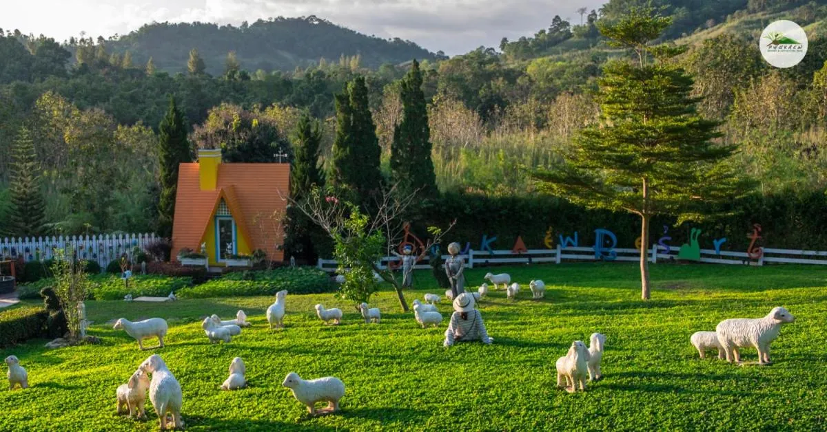 Garden view in Phukaew Resort & Adventure Park