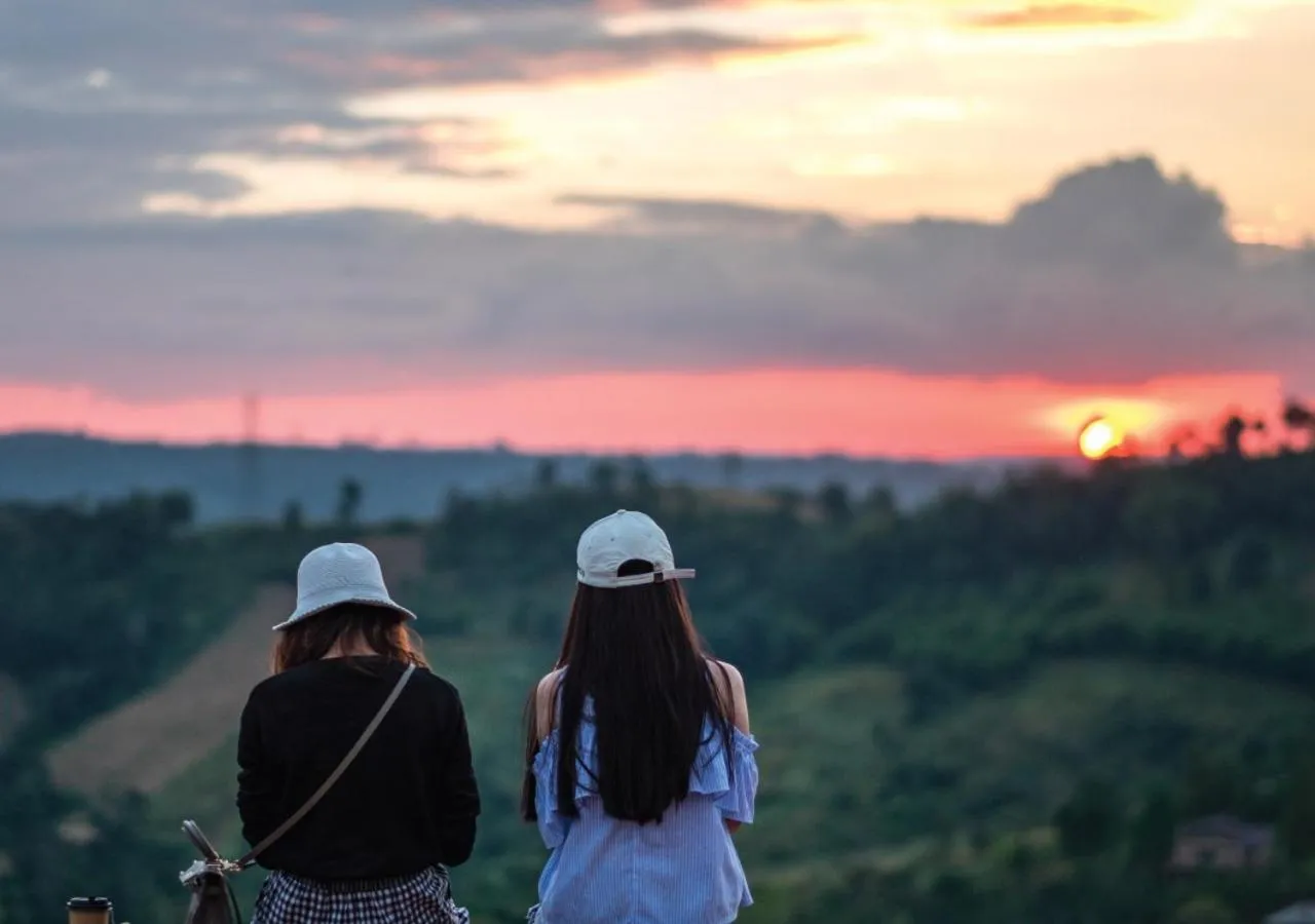 Sunset in Phukaew Resort & Adventure Park