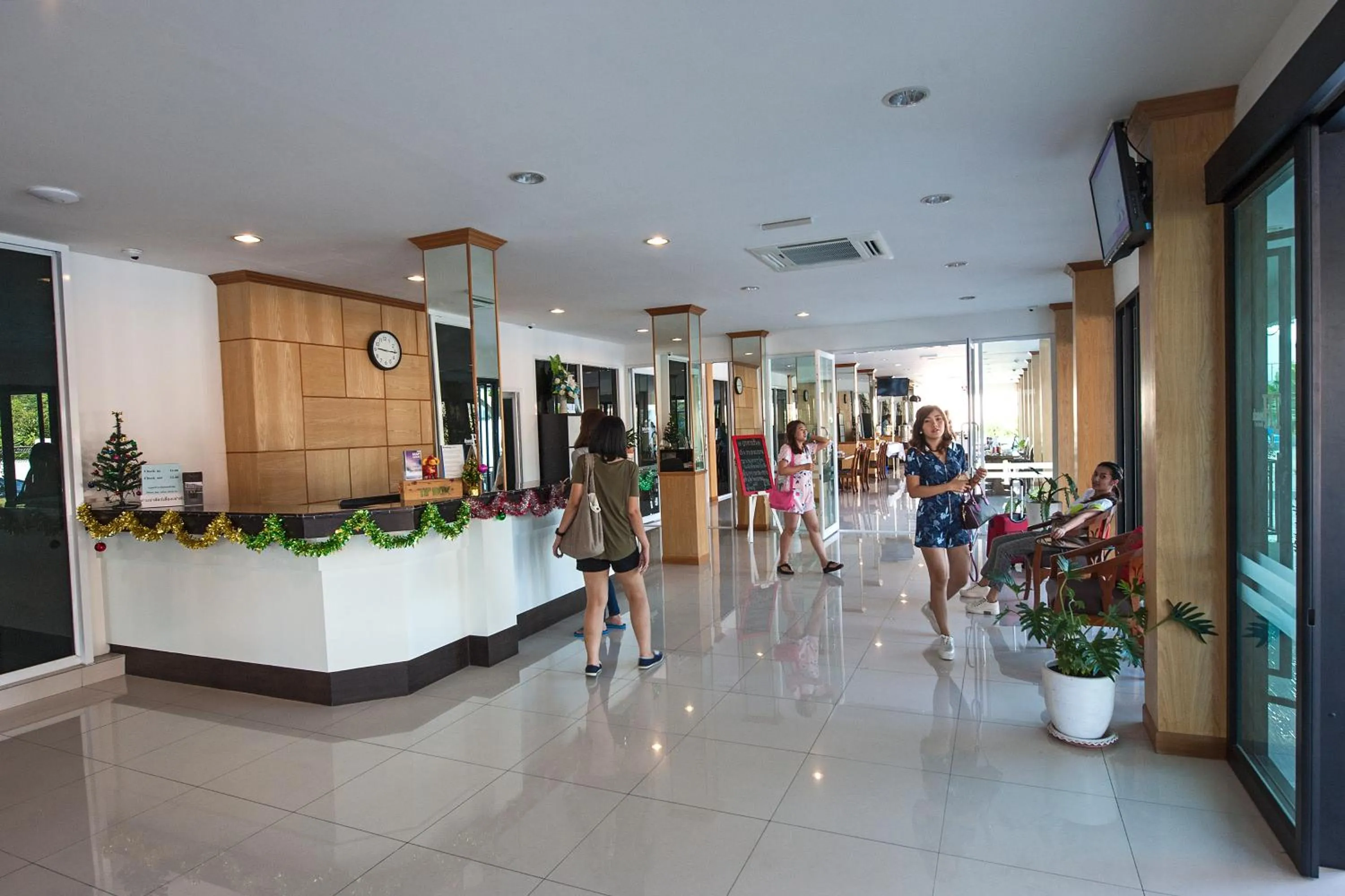 Lobby or reception in TH beach hotel