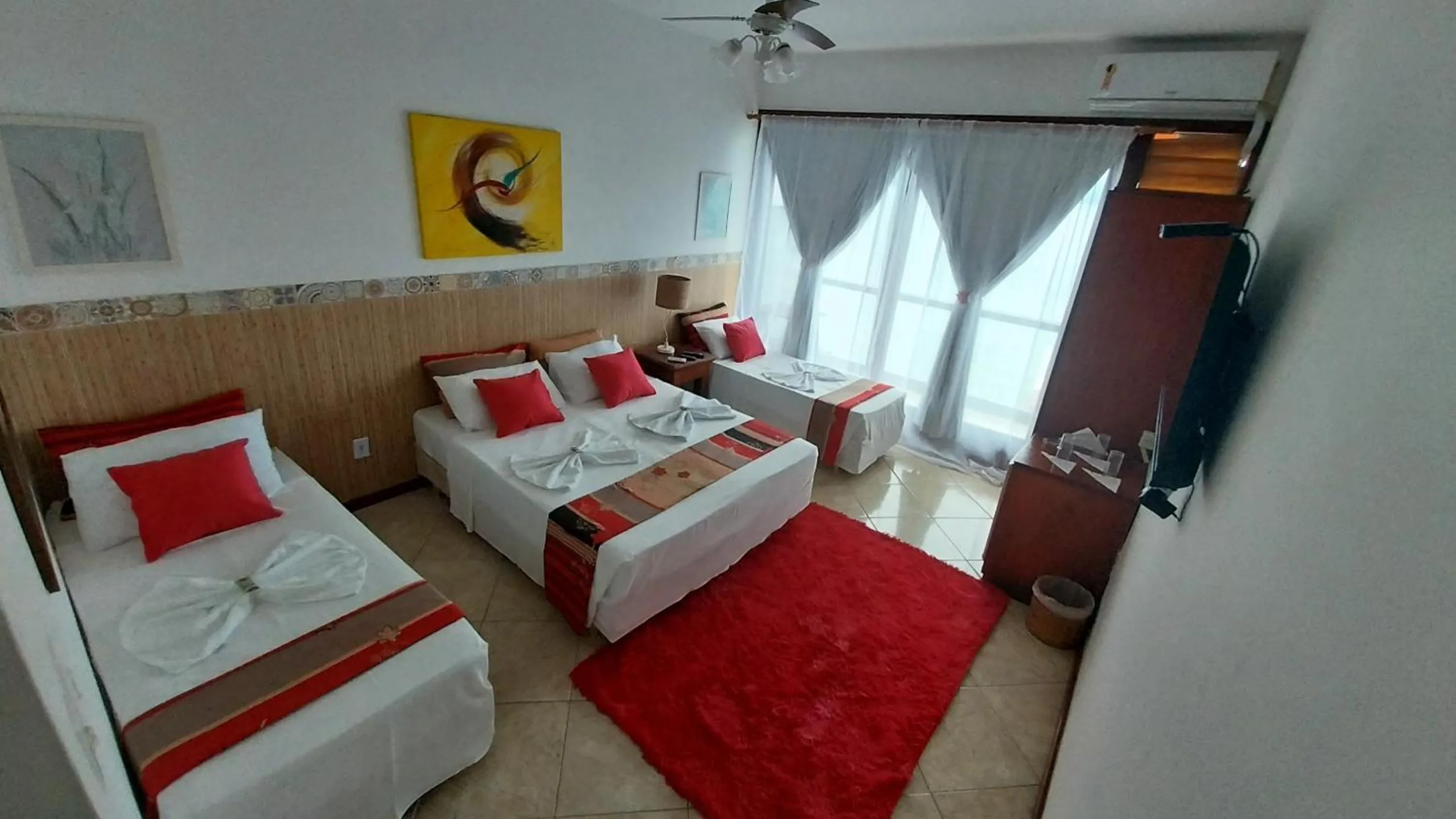 Bed in Pousada toca do cambu