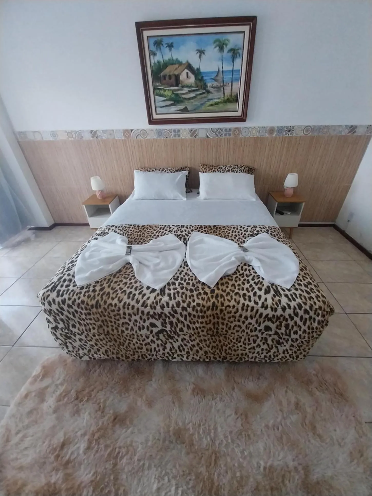 Bed in Pousada toca do cambu
