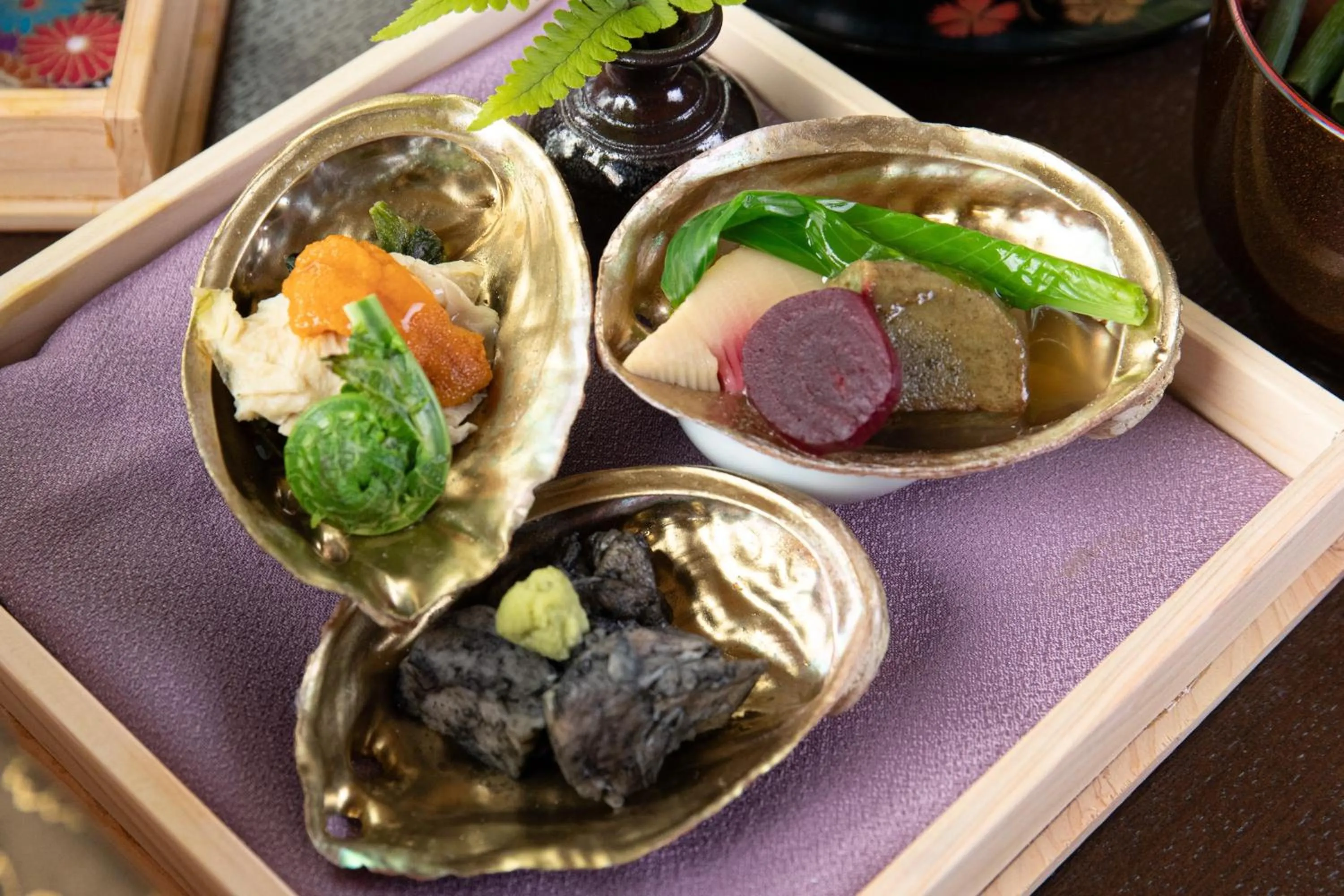 Dinner in Yufuin Besso Shikisai Hotel