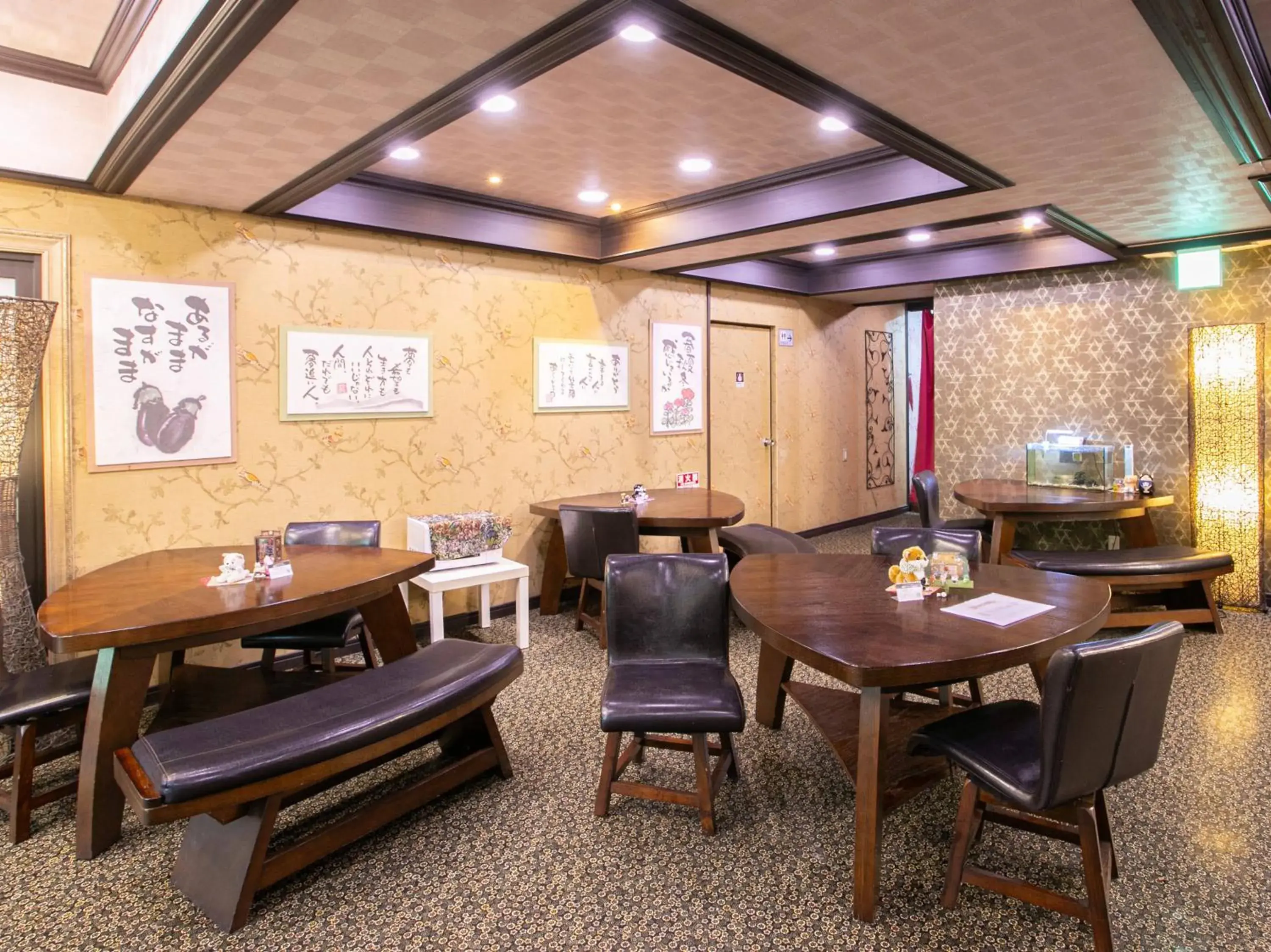 Lobby or reception in Yufuin Besso Shikisai Hotel Lobby or reception in Yufuin Besso Shikisai Hotel