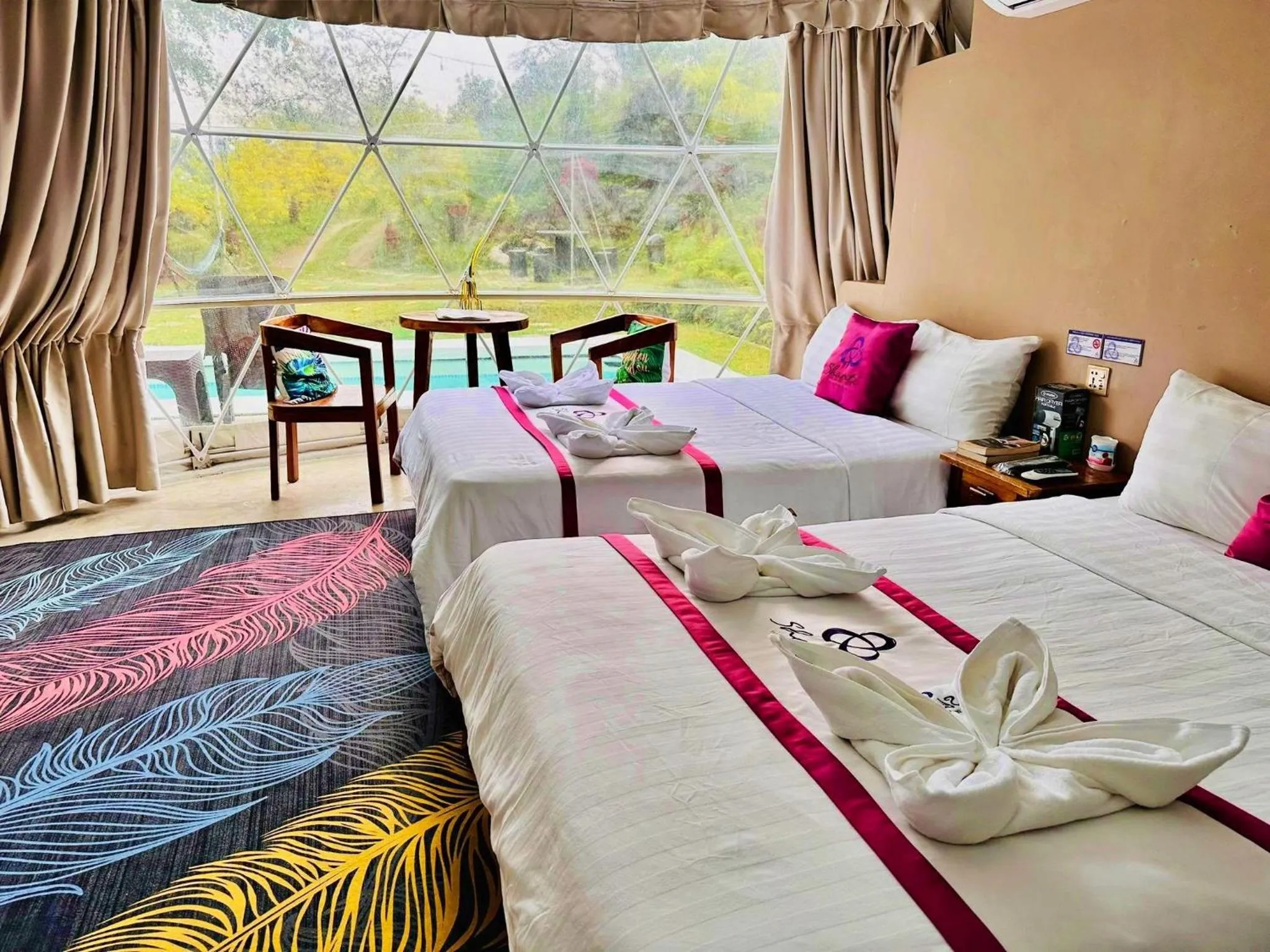 Bed in Shanti Wellness Sanctuary