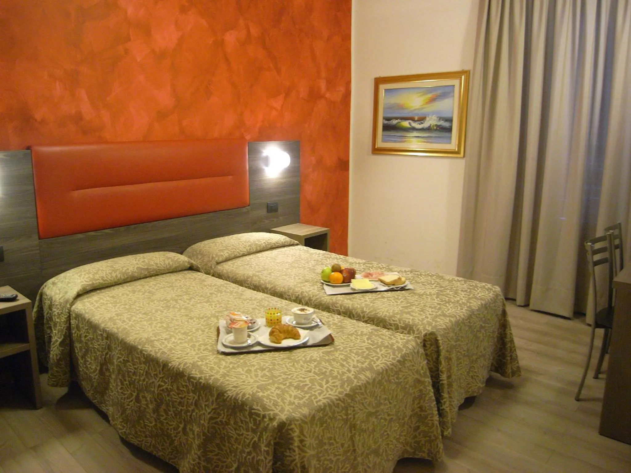 Bed in Hotel Siena