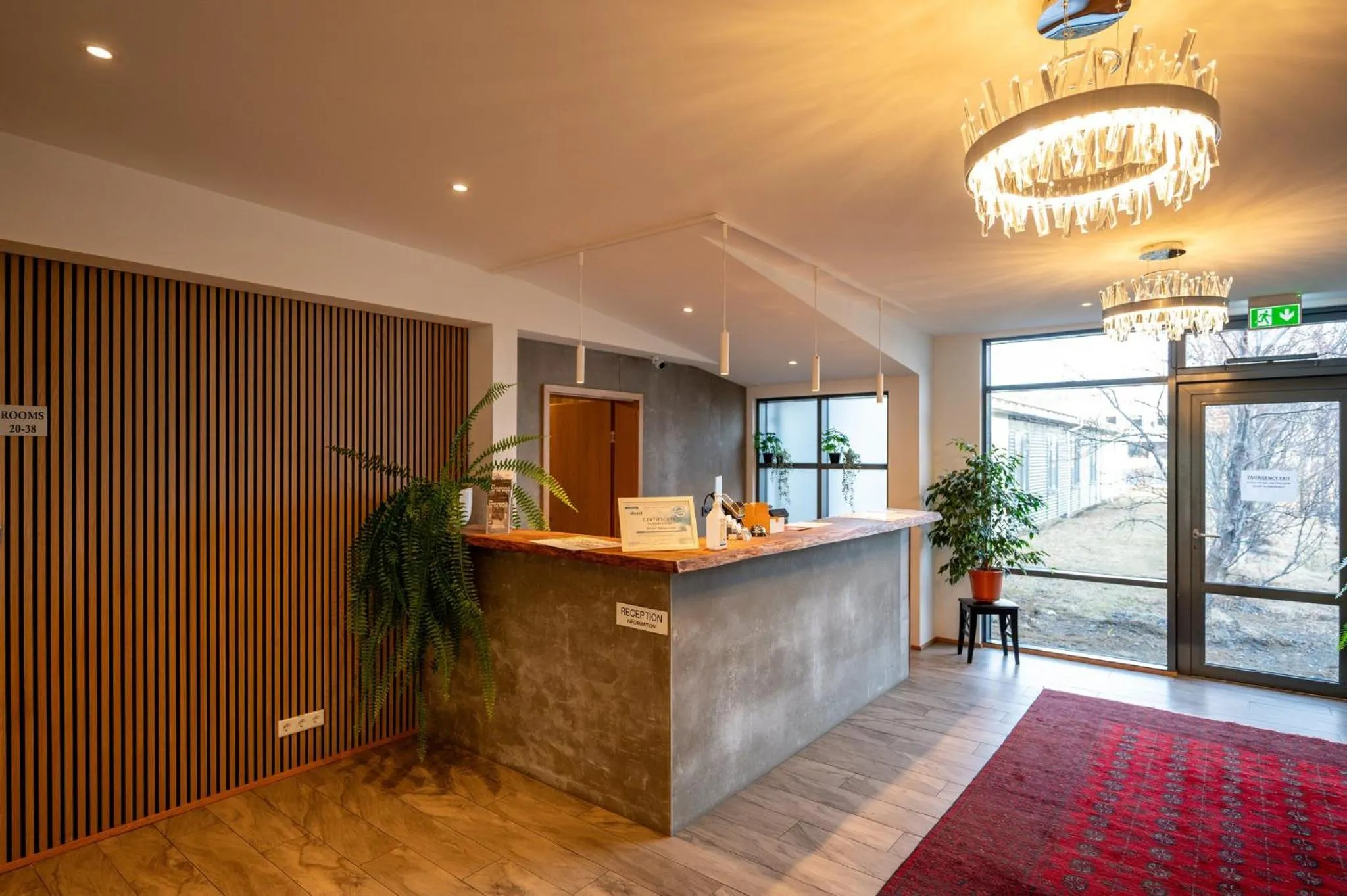 Lobby or reception in Hótel Skógafoss by EJ Hotels