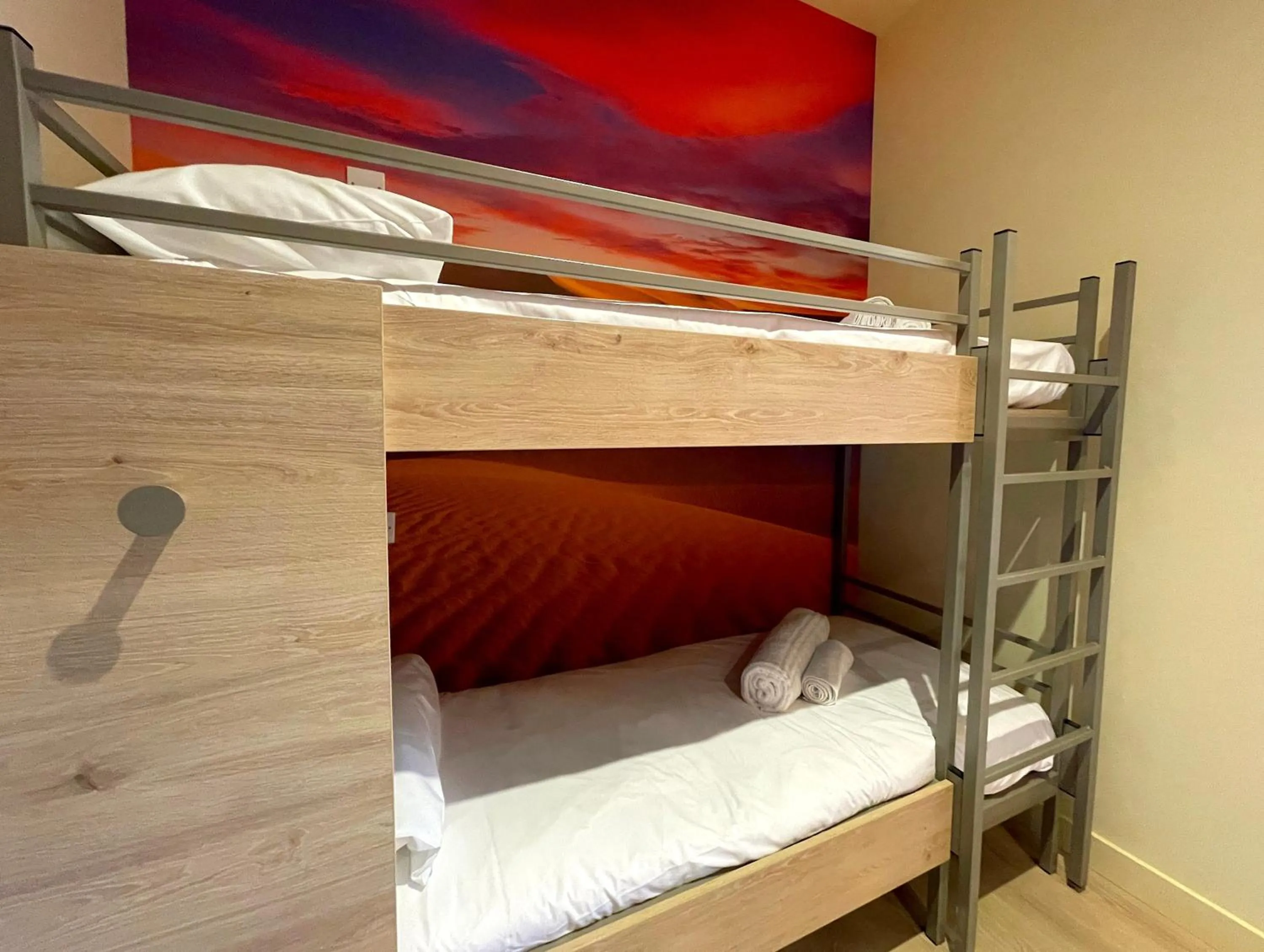 Bed in Hex Wildlife Hotel at Yorkshire Wildlife Park