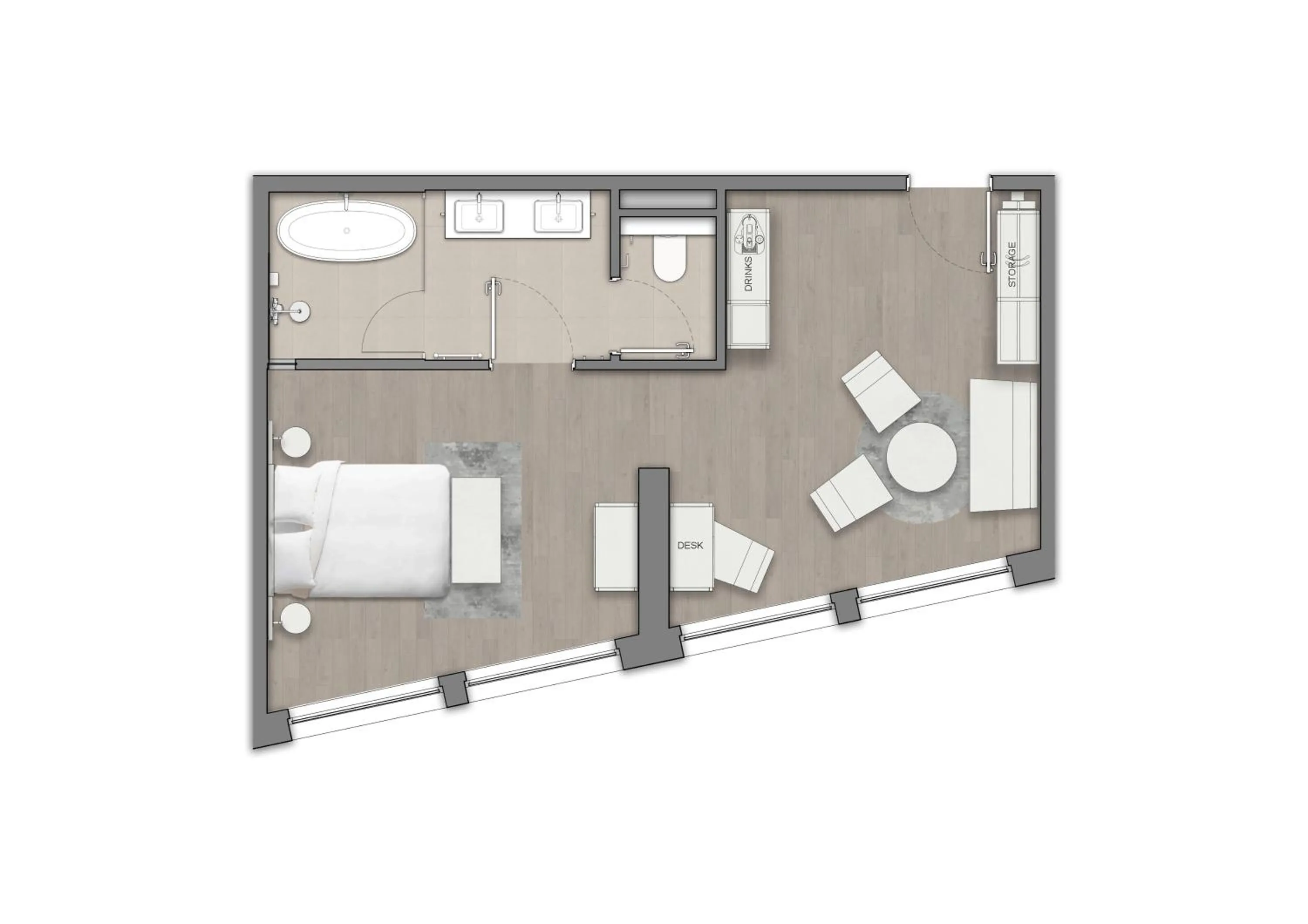 Floor plan in Hex Wildlife Hotel at Yorkshire Wildlife Park