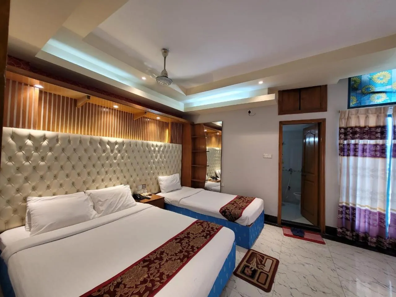 Bed in Hotel Sea World Cox's Bazar