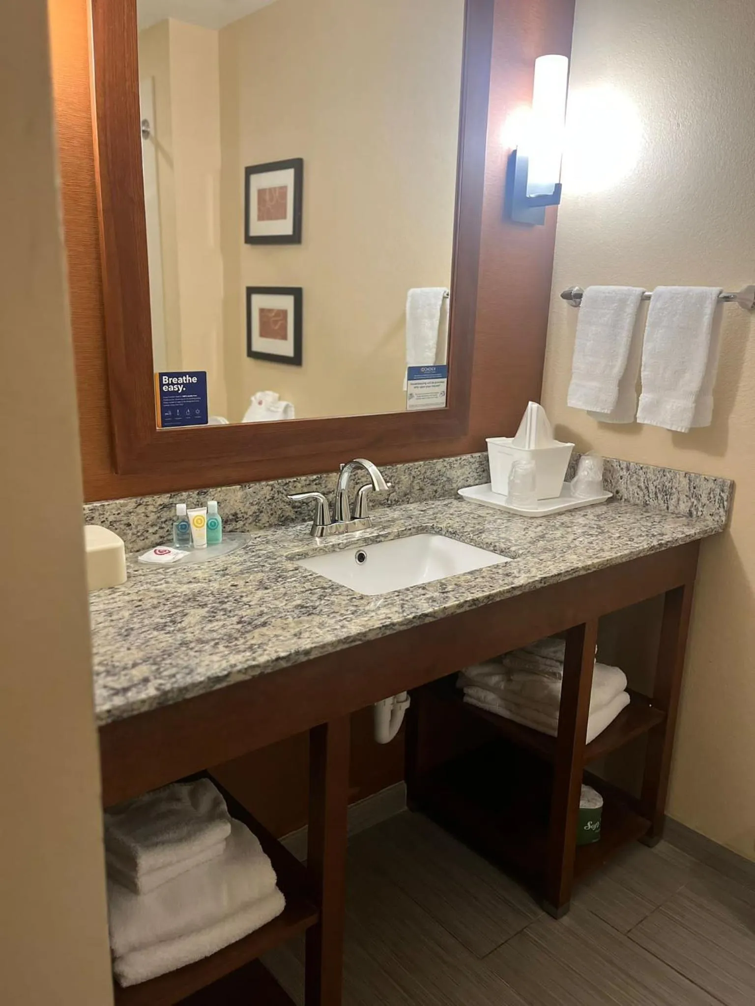 Bathroom in Comfort Suites Cotulla near I-35