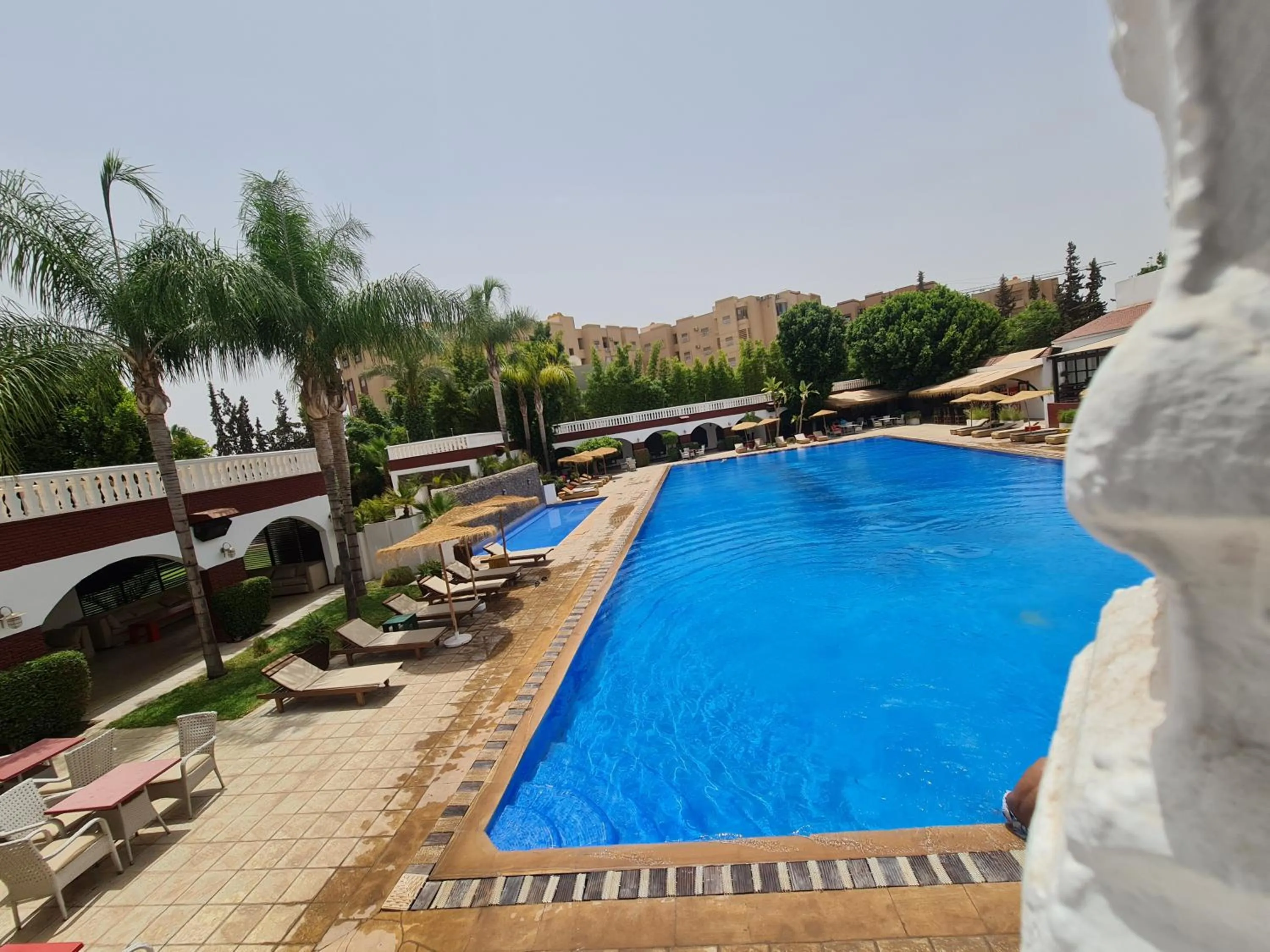 Pool view in Targafit Hotel & Hammam