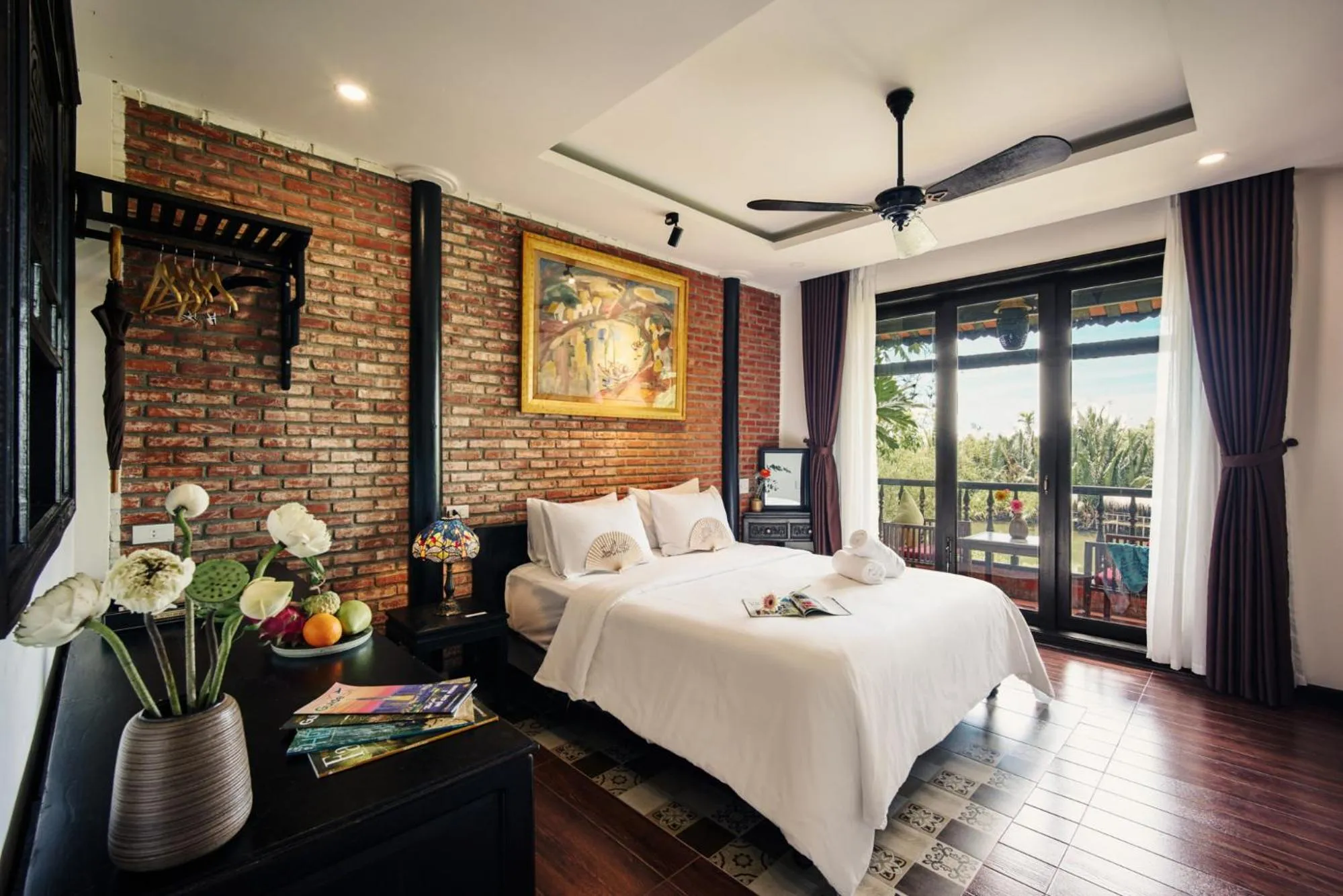 Bedroom, Bed in Art Museum Villa Hoi An