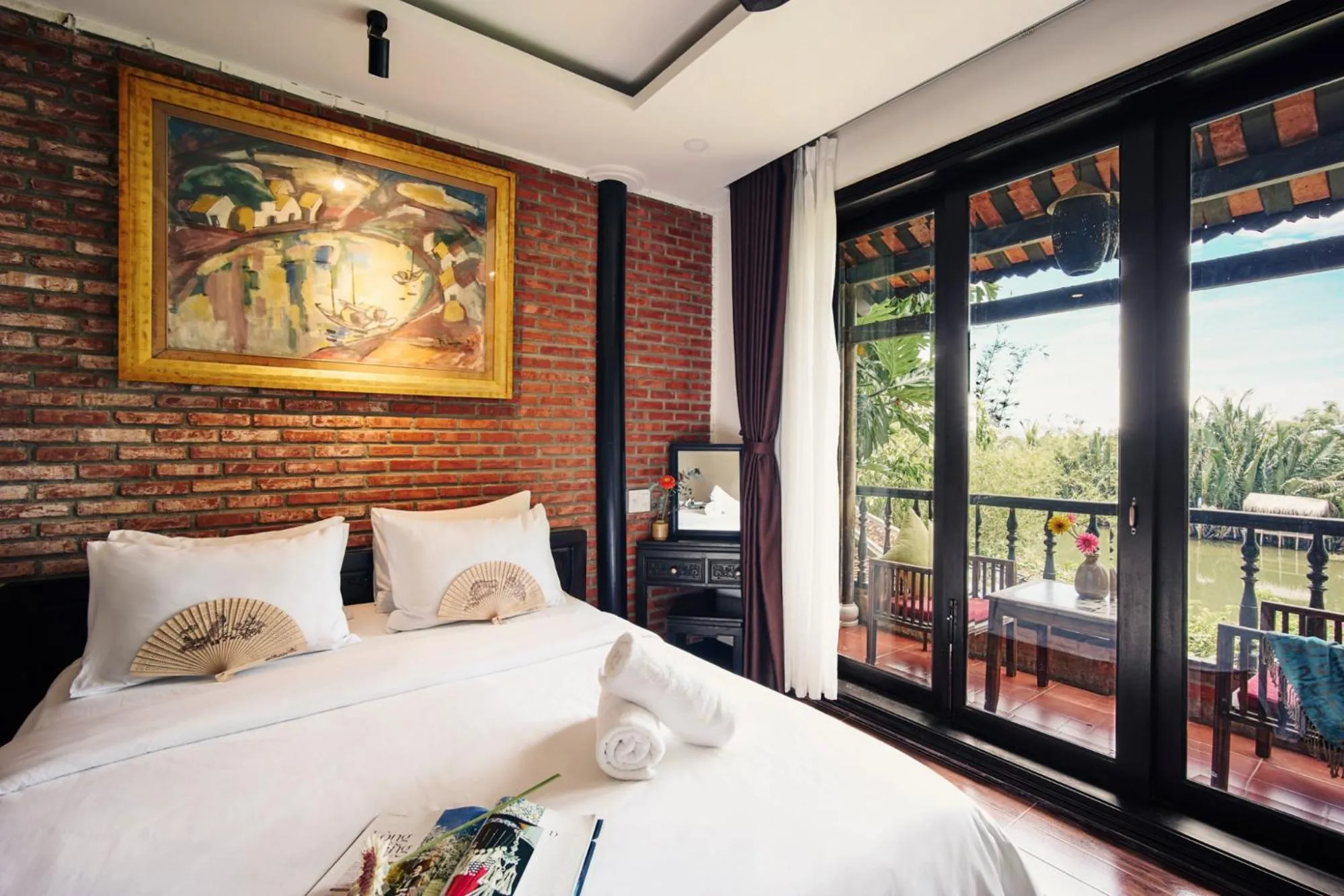 View (from property/room), Bed in Art Museum Villa Hoi An