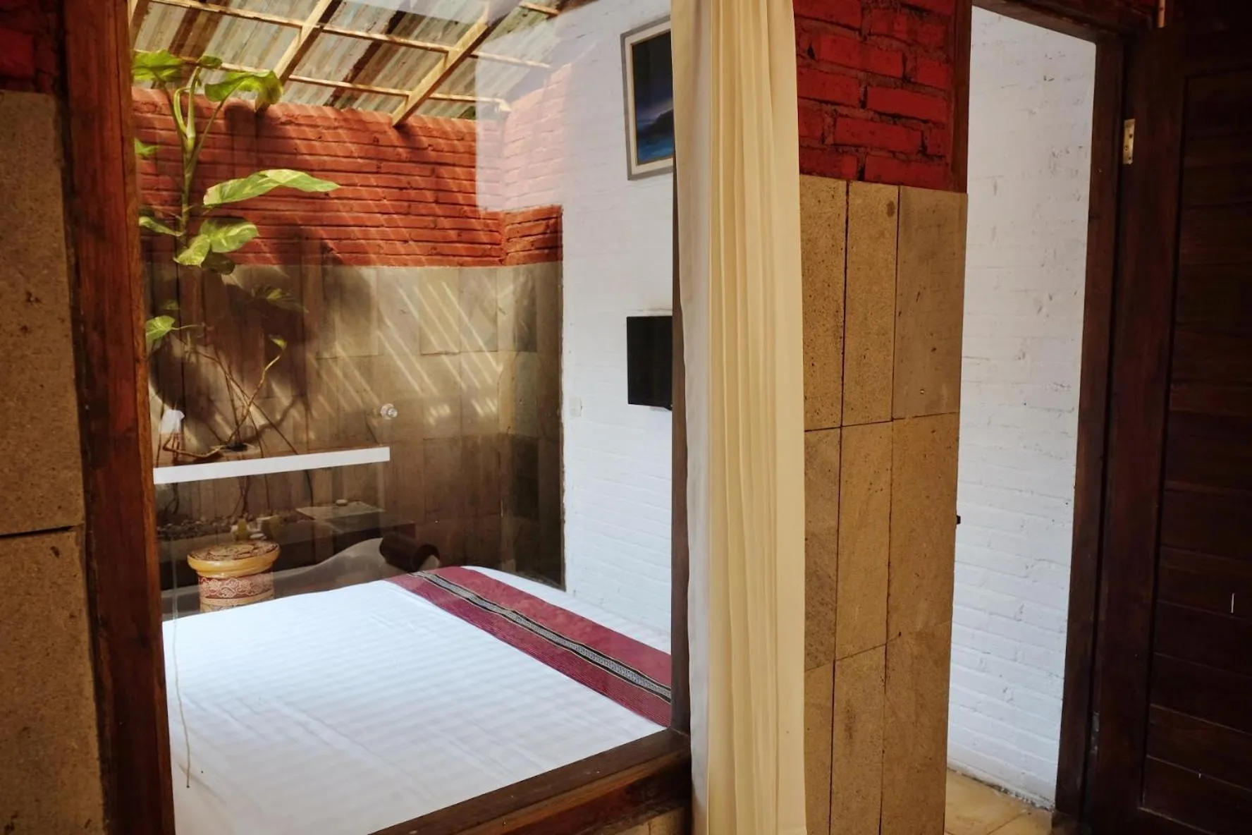 Bed in Cempaka Borobudur Guest House