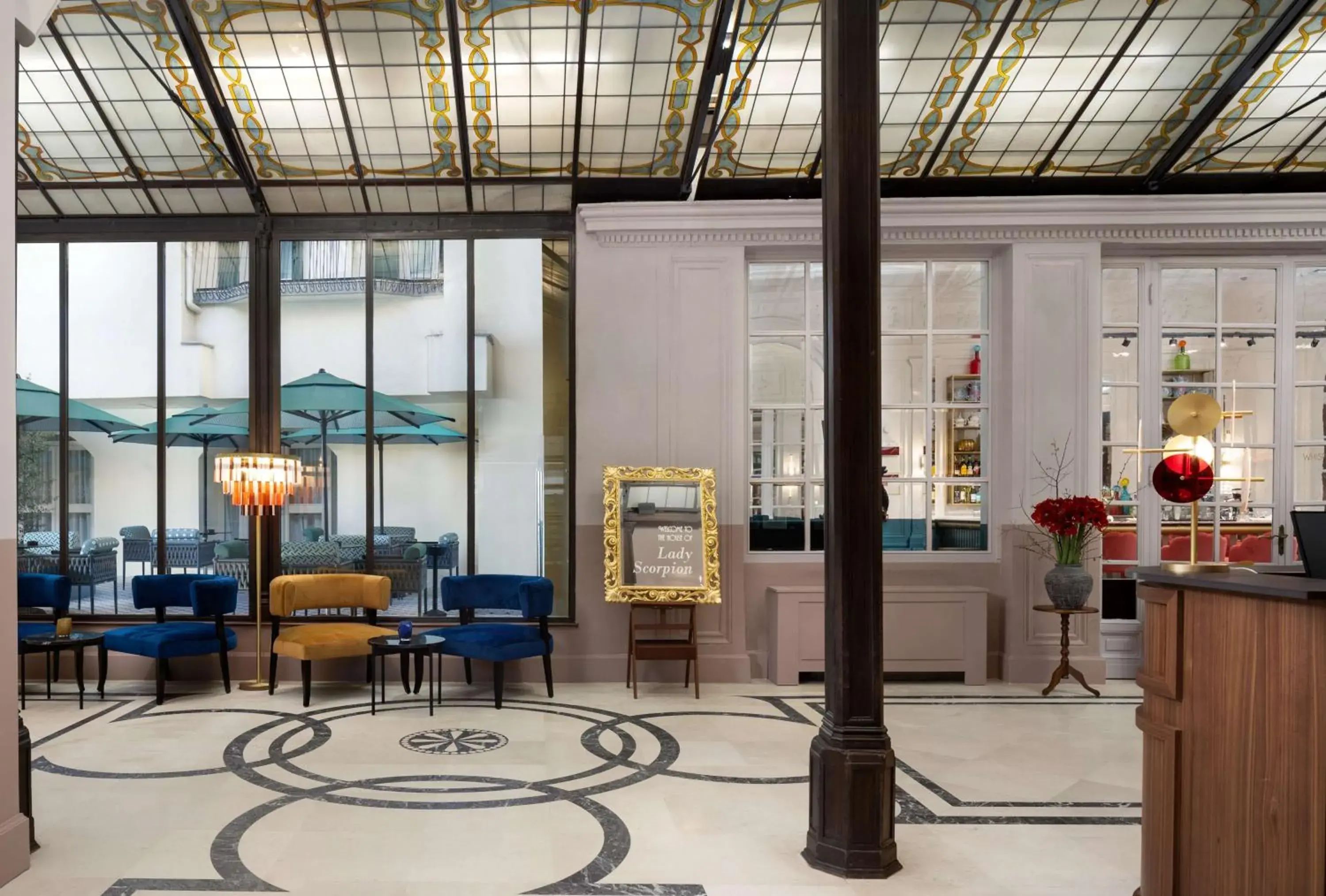 Lobby or reception in Anglo American Hotel Florence, Curio Collection By Hilton Lobby or reception in Anglo American Hotel Florence, Curio Collection By Hilton
