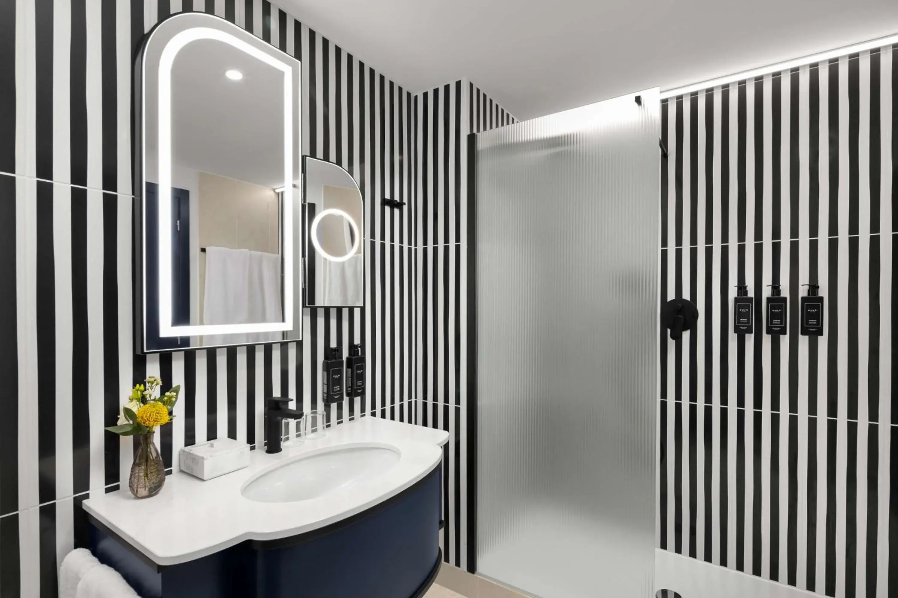 Bathroom in Anglo American Hotel Florence, Curio Collection By Hilton Bathroom in Anglo American Hotel Florence, Curio Collection By Hilton