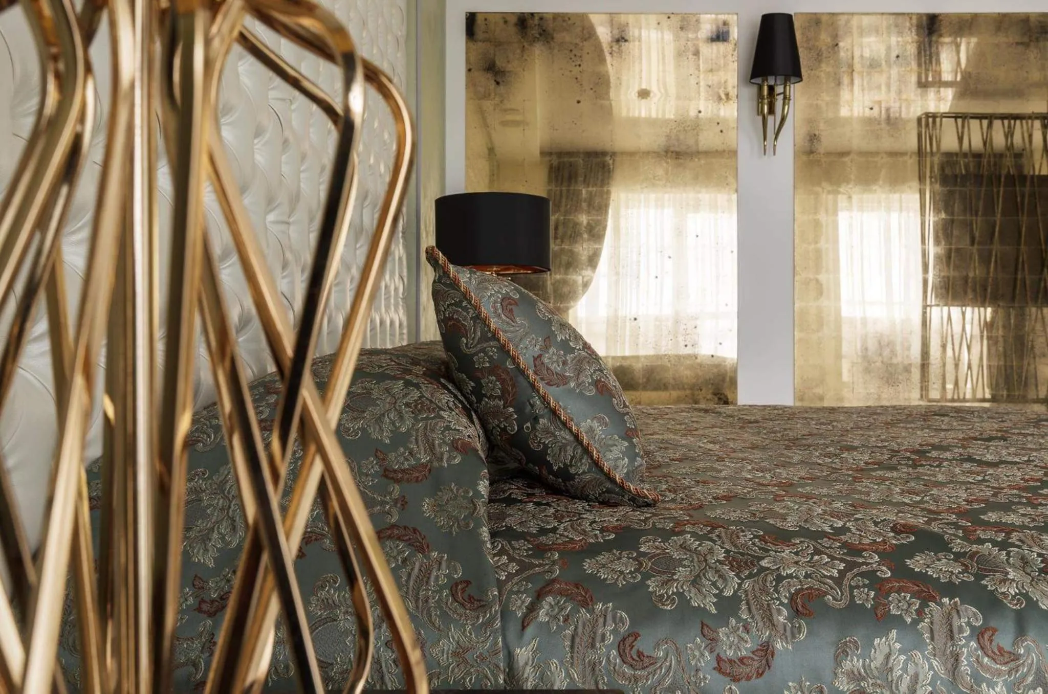 Bed in Prestige Jacuzzi Apartment by LIUKSAI