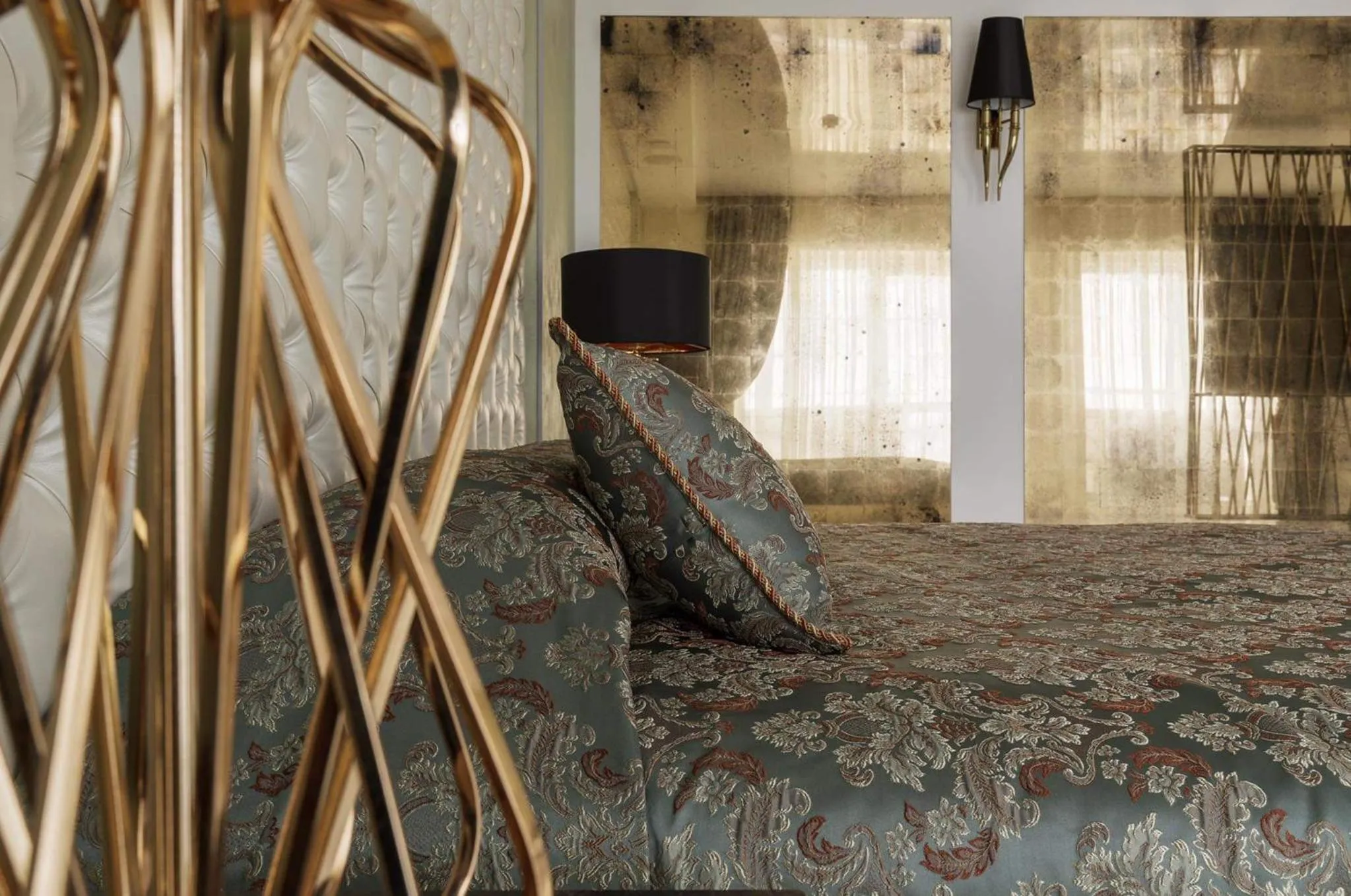 Bed in Prestige Jacuzzi Apartment by LIUKSAI