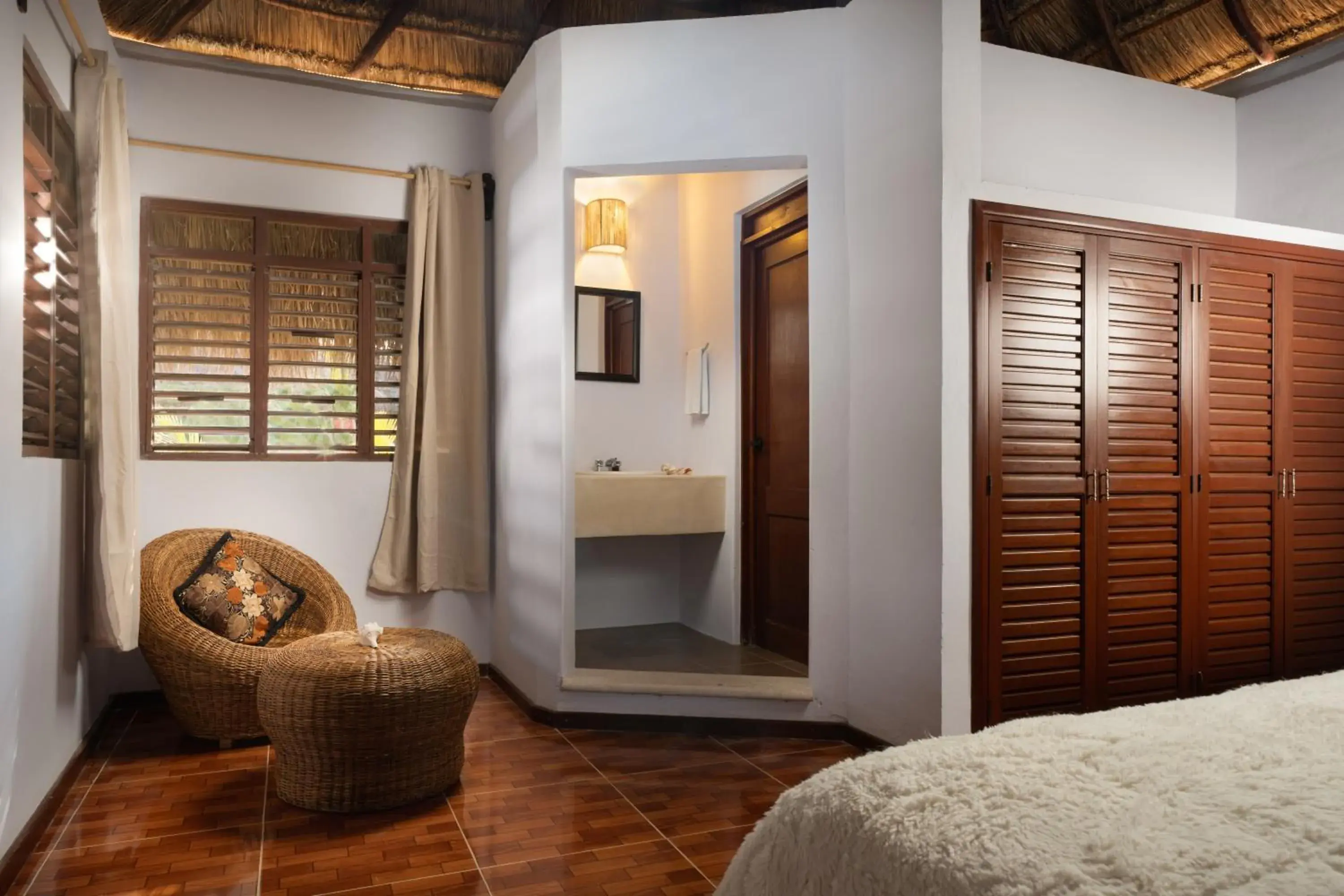 Seating area, Bed in Alito Tulum Hotel Seating area, Bed in Alito Tulum Hotel