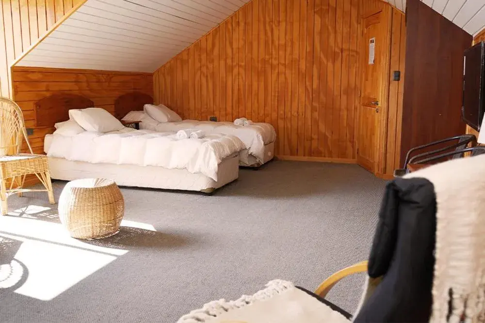 Bed in Hotel Posada del Río - Chile Chico Bed in Hotel Posada del Río - Chile Chico