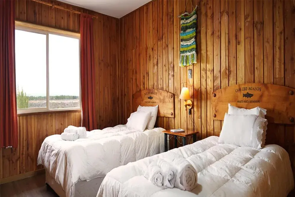 Bed in Hotel Posada del Río - Chile Chico Bed in Hotel Posada del Río - Chile Chico