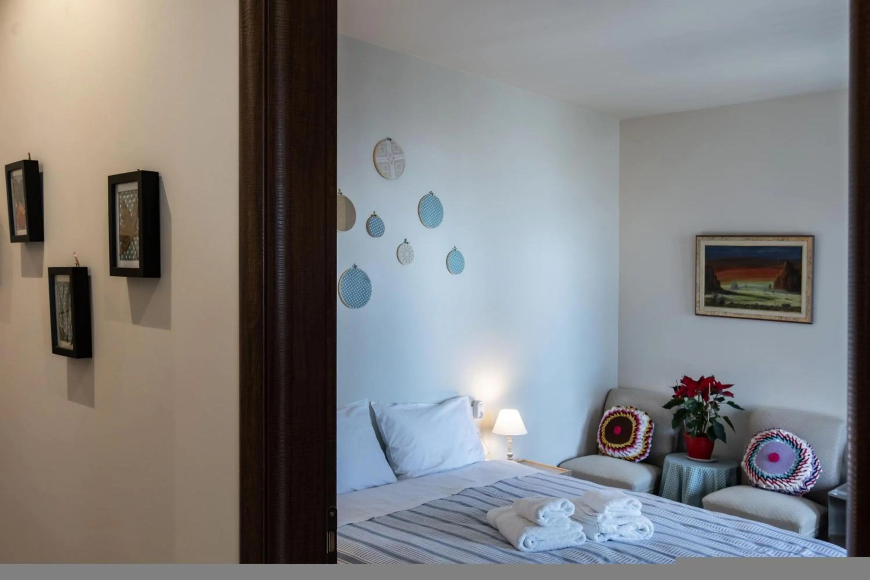 Bed in Stagiates Guest House at Pelion