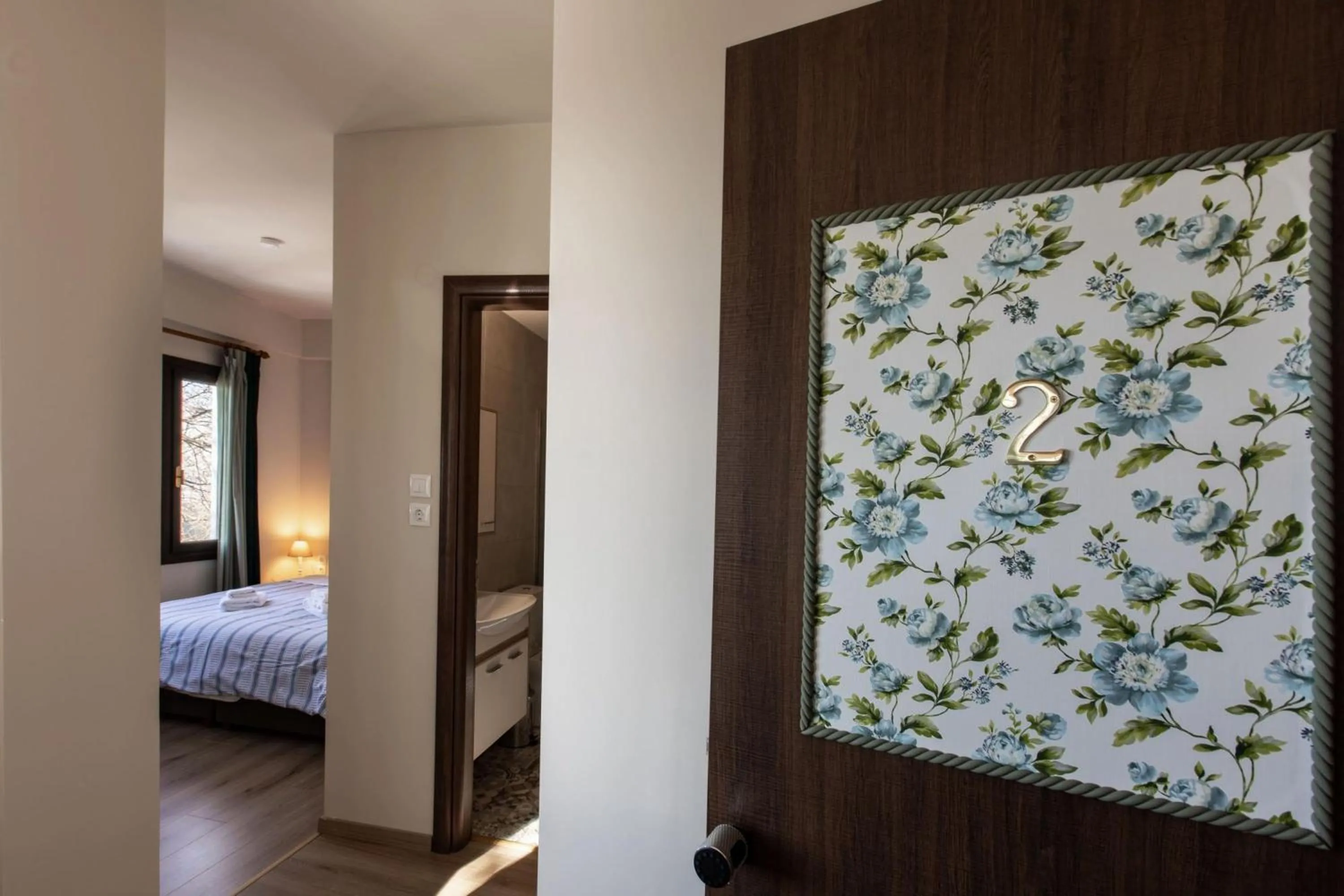 Bed in Stagiates Guest House at Pelion