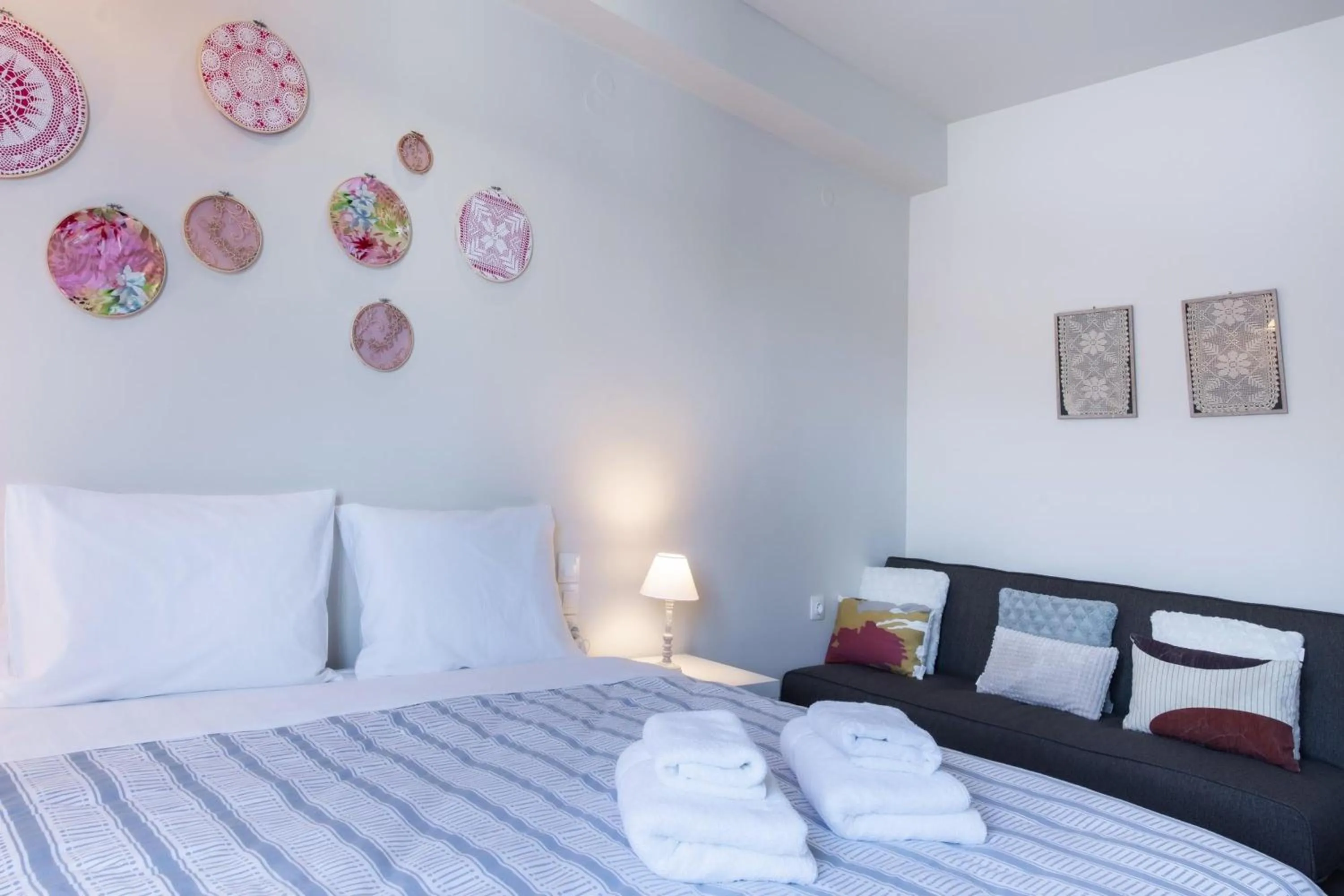 Bed in Stagiates Guest House at Pelion