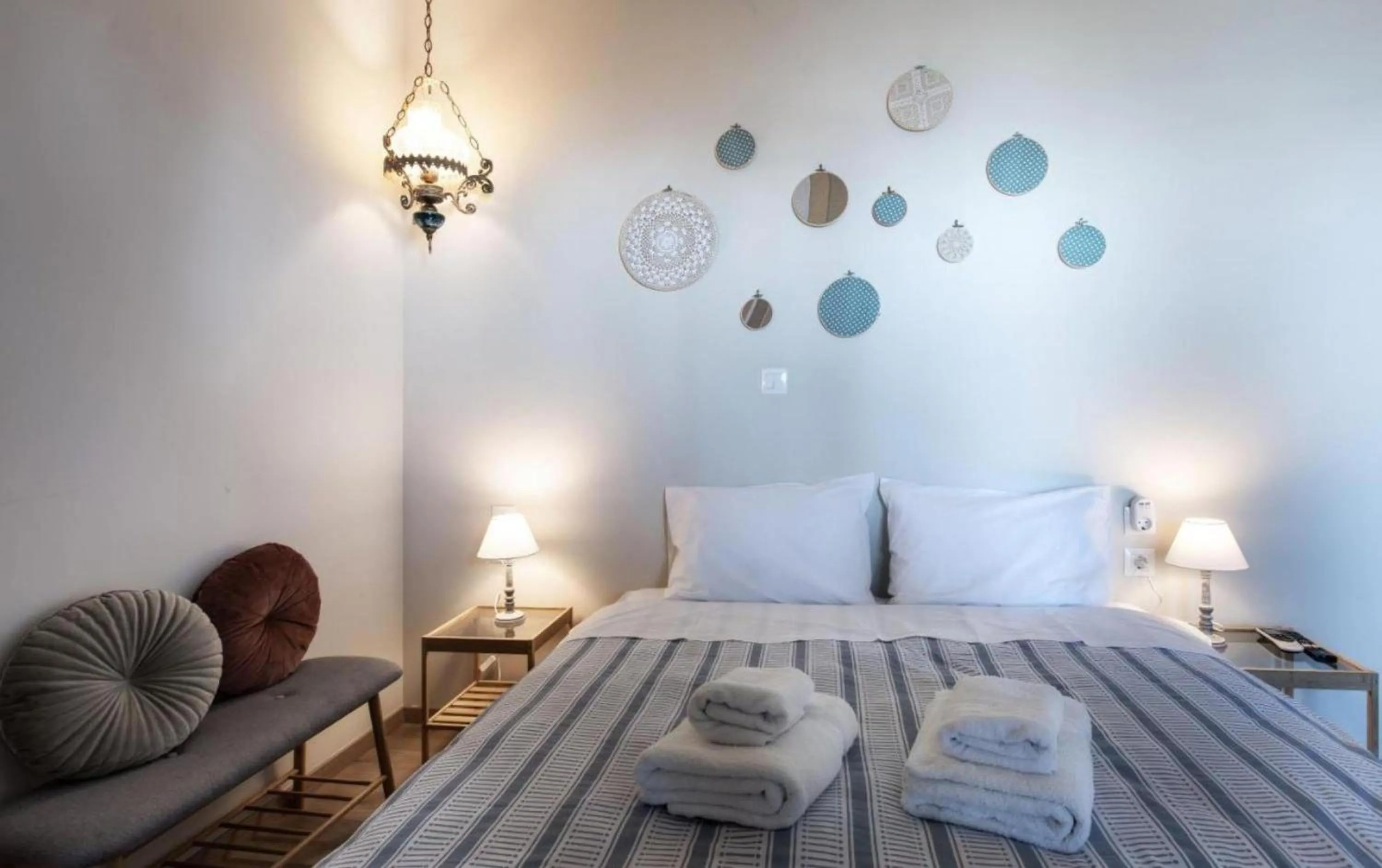 Bed in Stagiates Guest House at Pelion