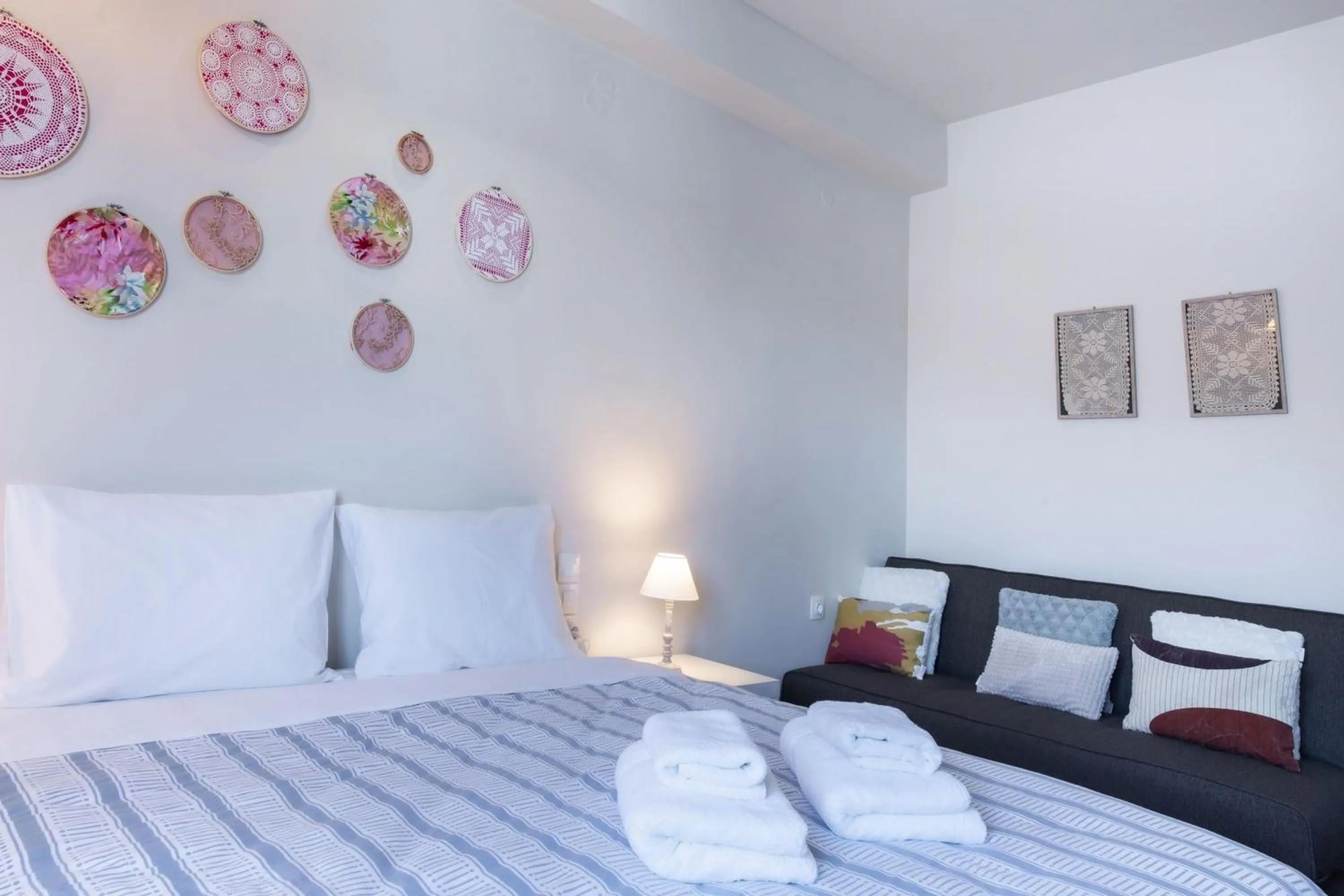 Bed in Stagiates Guest House at Pelion