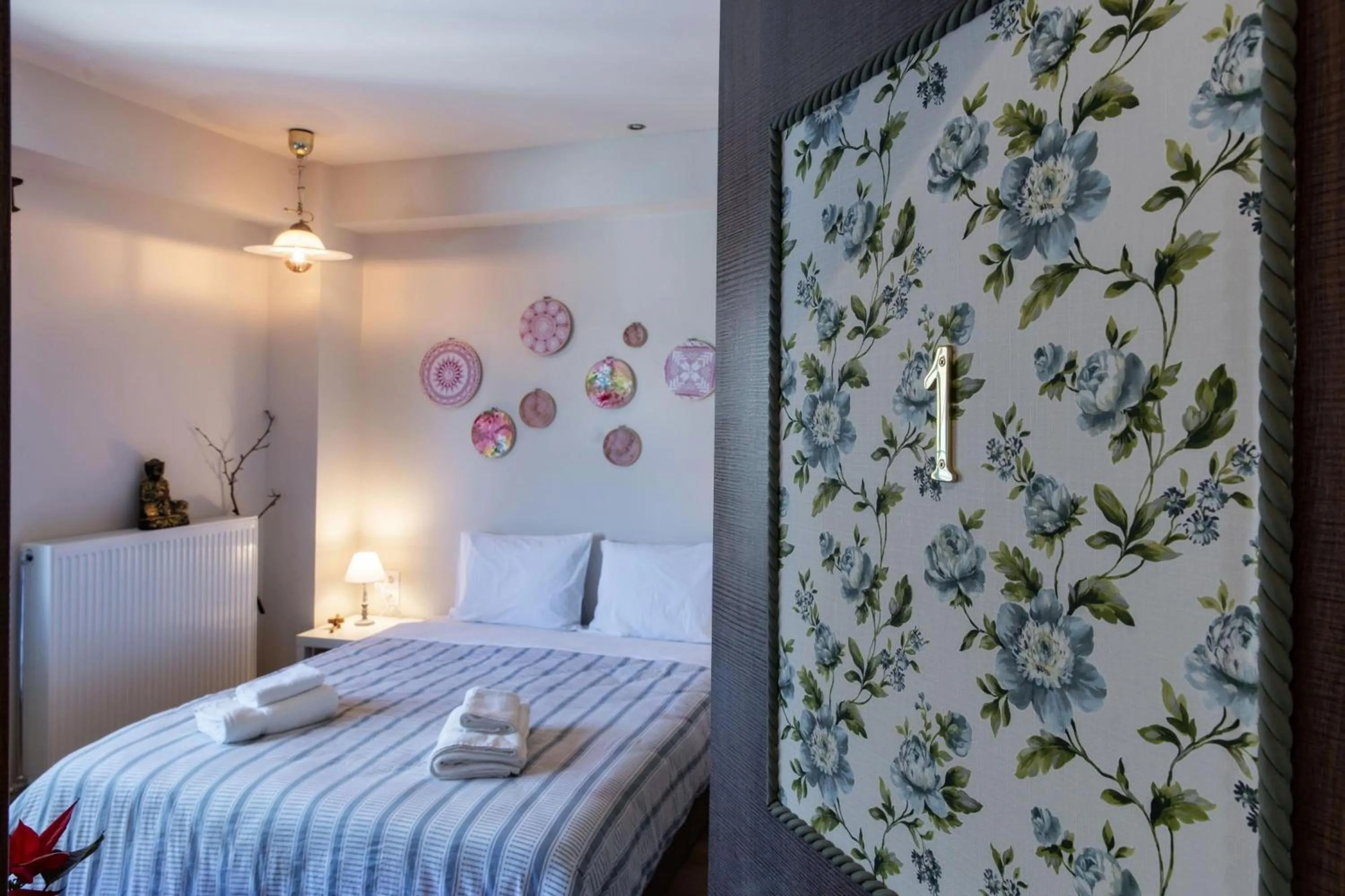 Bed in Stagiates Guest House at Pelion
